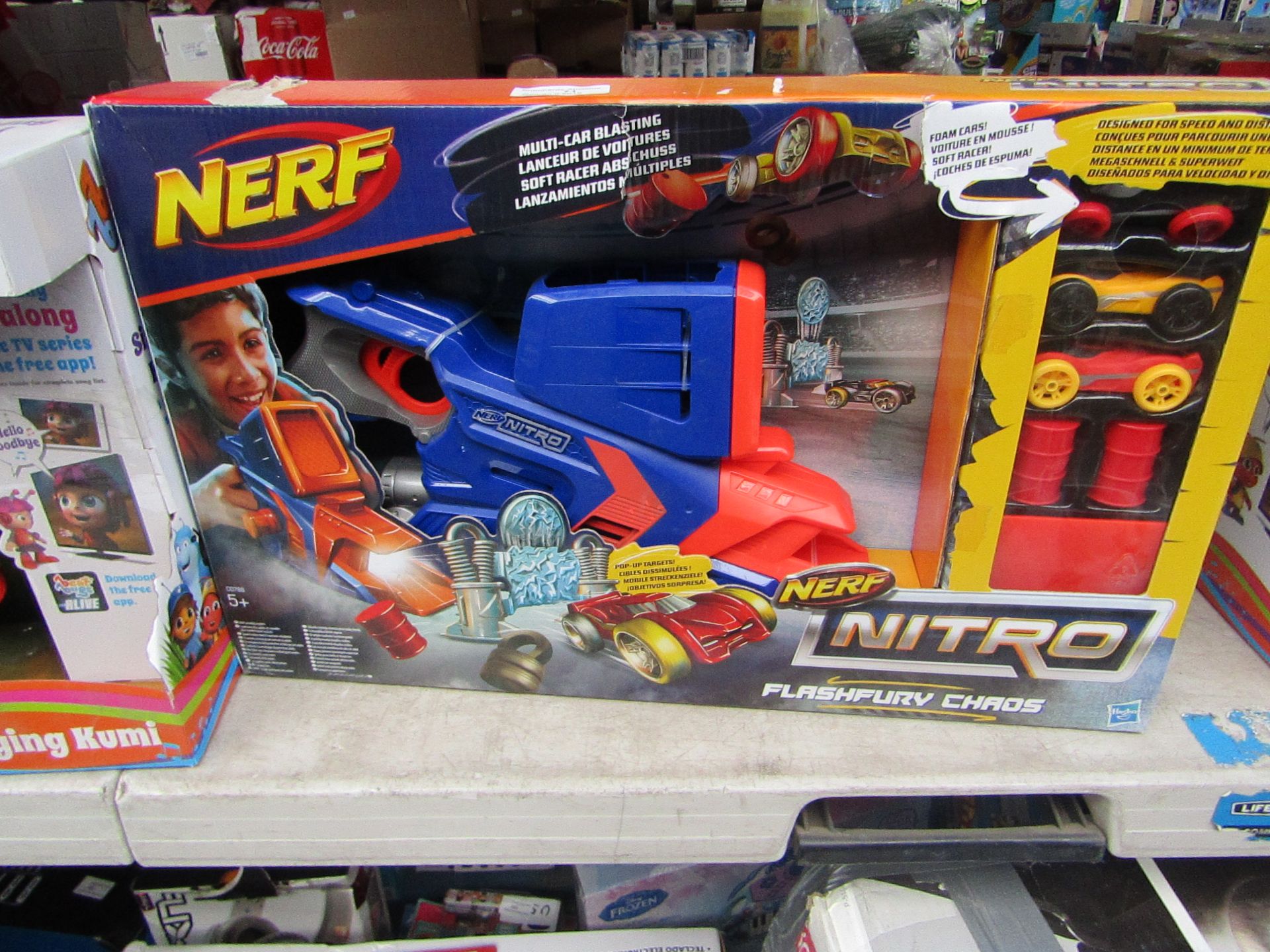 Nerf Nitro FlashFury Chaos Gun.Packaged