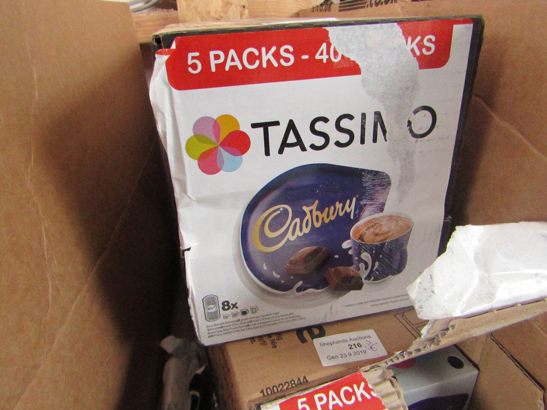 Approx 40 x Tassimo Cadburys Chocolate Capsules.Packaged