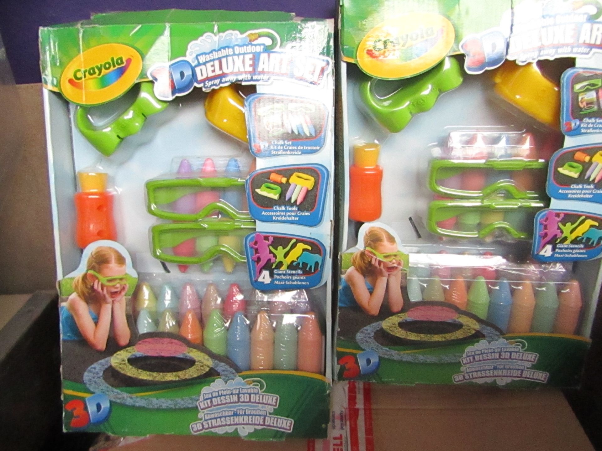 2 x Crayola 3D Deluxe Art Sets.New & Packaged.RRP £12.49 each on ebay