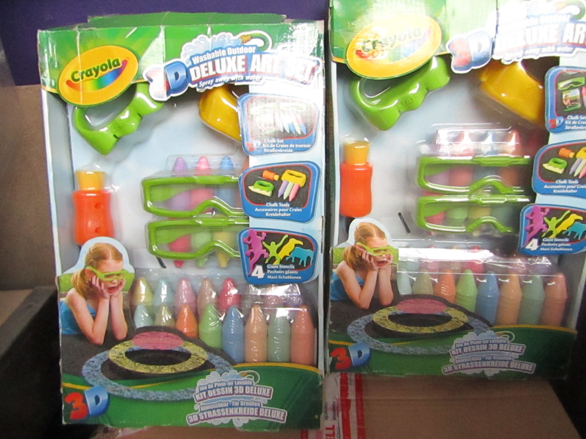 2 x Crayola 3D Deluxe Art Sets.New & Packaged.RRP £12.49 each on ebay