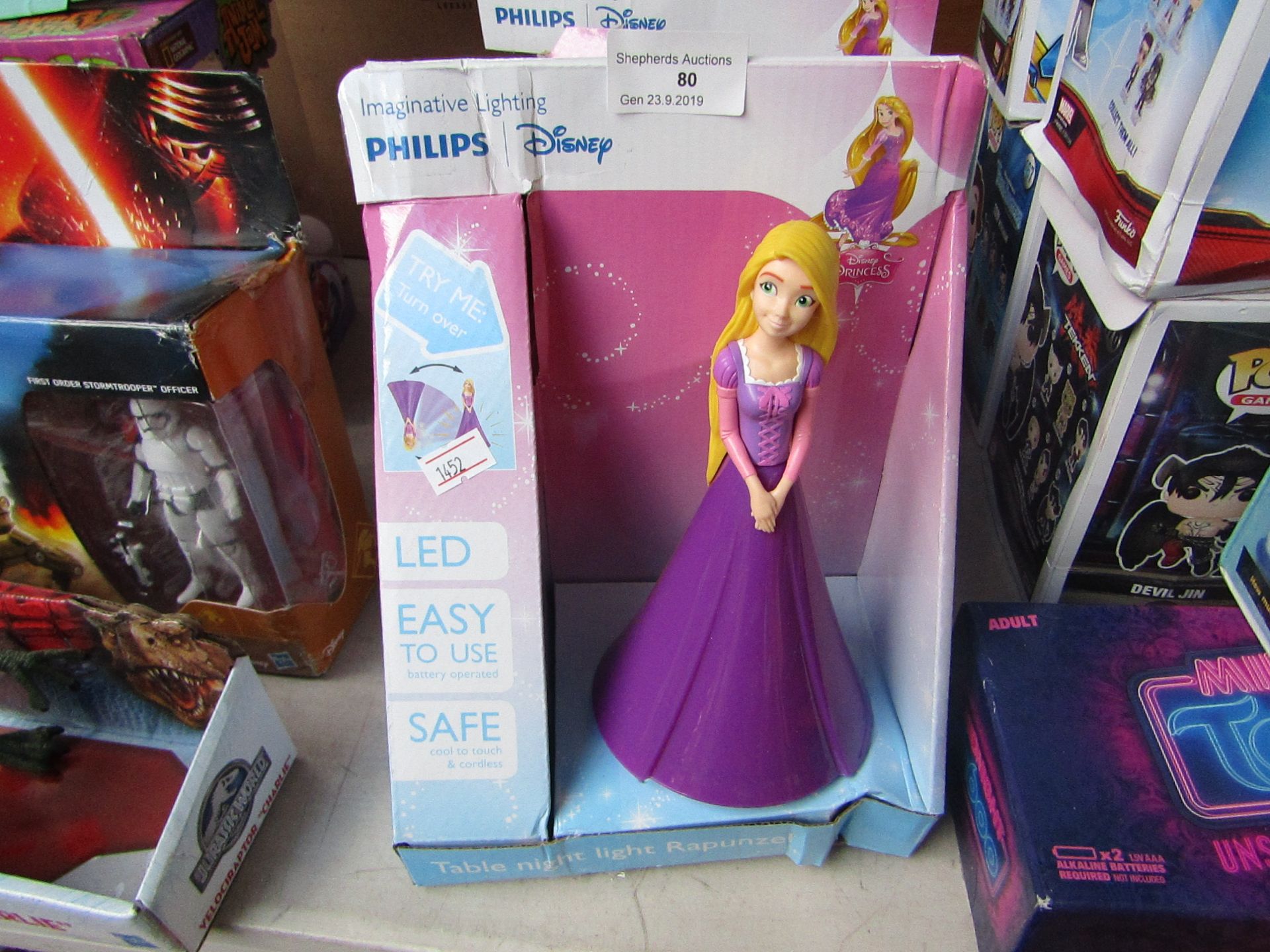 2 x Disney Princess "Rapunzel" Table night lights packaged tested working