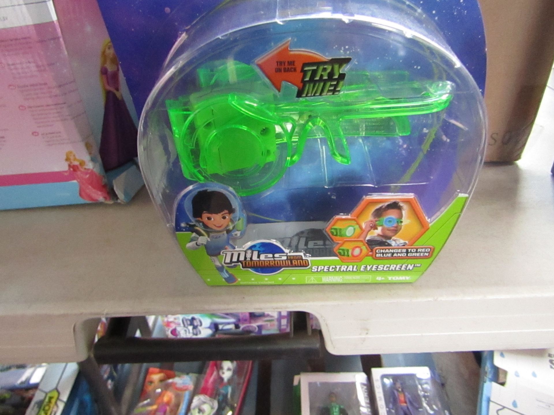 3 x Disney Miles From TomorrowLand Spectral Eyescreens. Changes to Red, Blue & Green New & Packaged