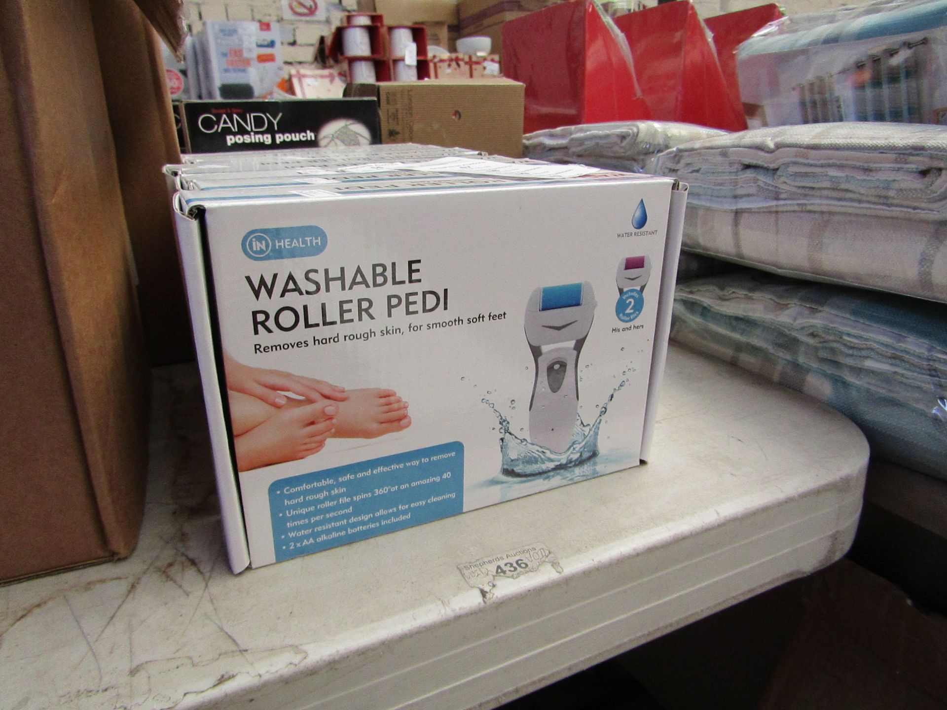 In Health washable roller Pedi, new and boxed.