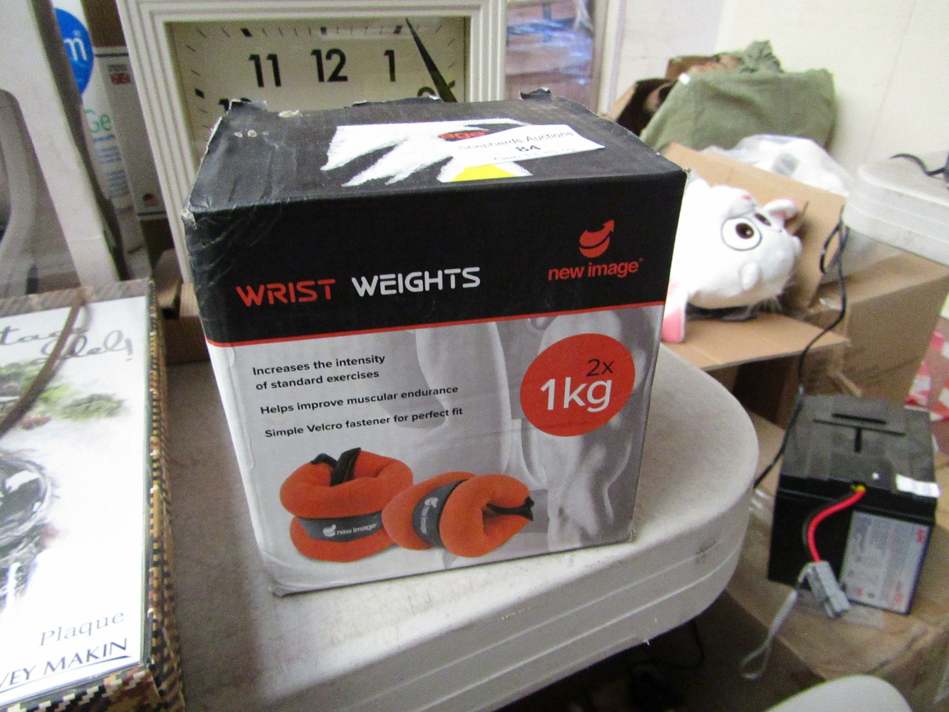 Wrist Weights 2x 1Kg, boxed.