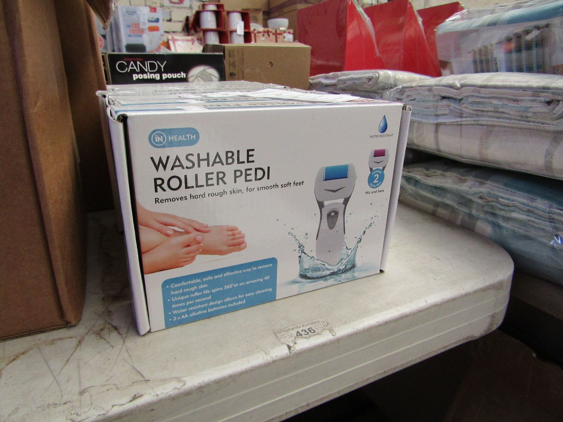 In Health washable roller Pedi, new and boxed.