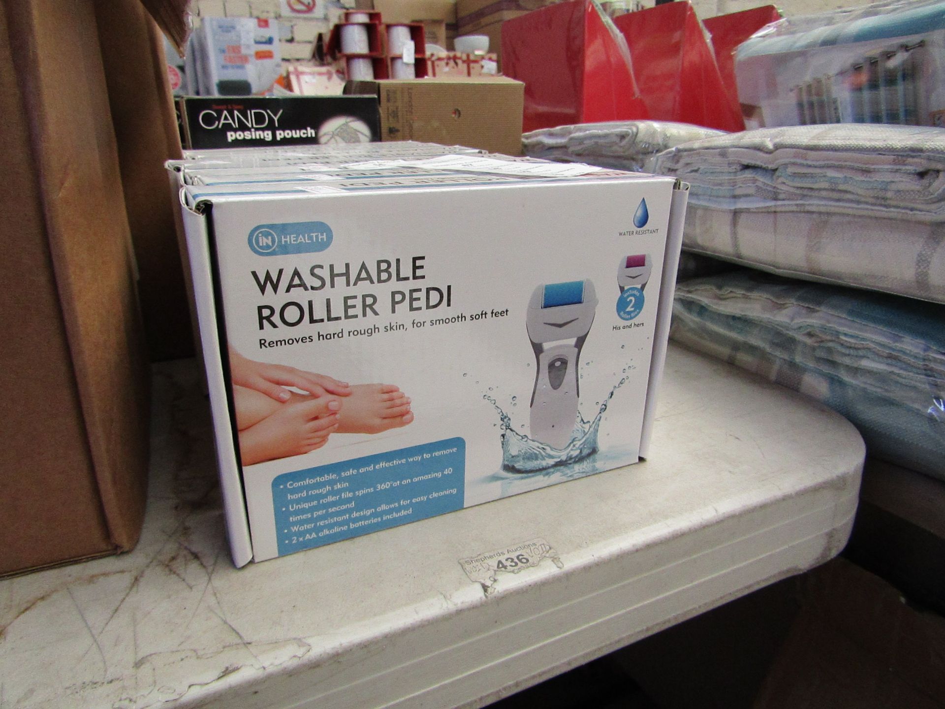 In Health washable roller Pedi, new and boxed.