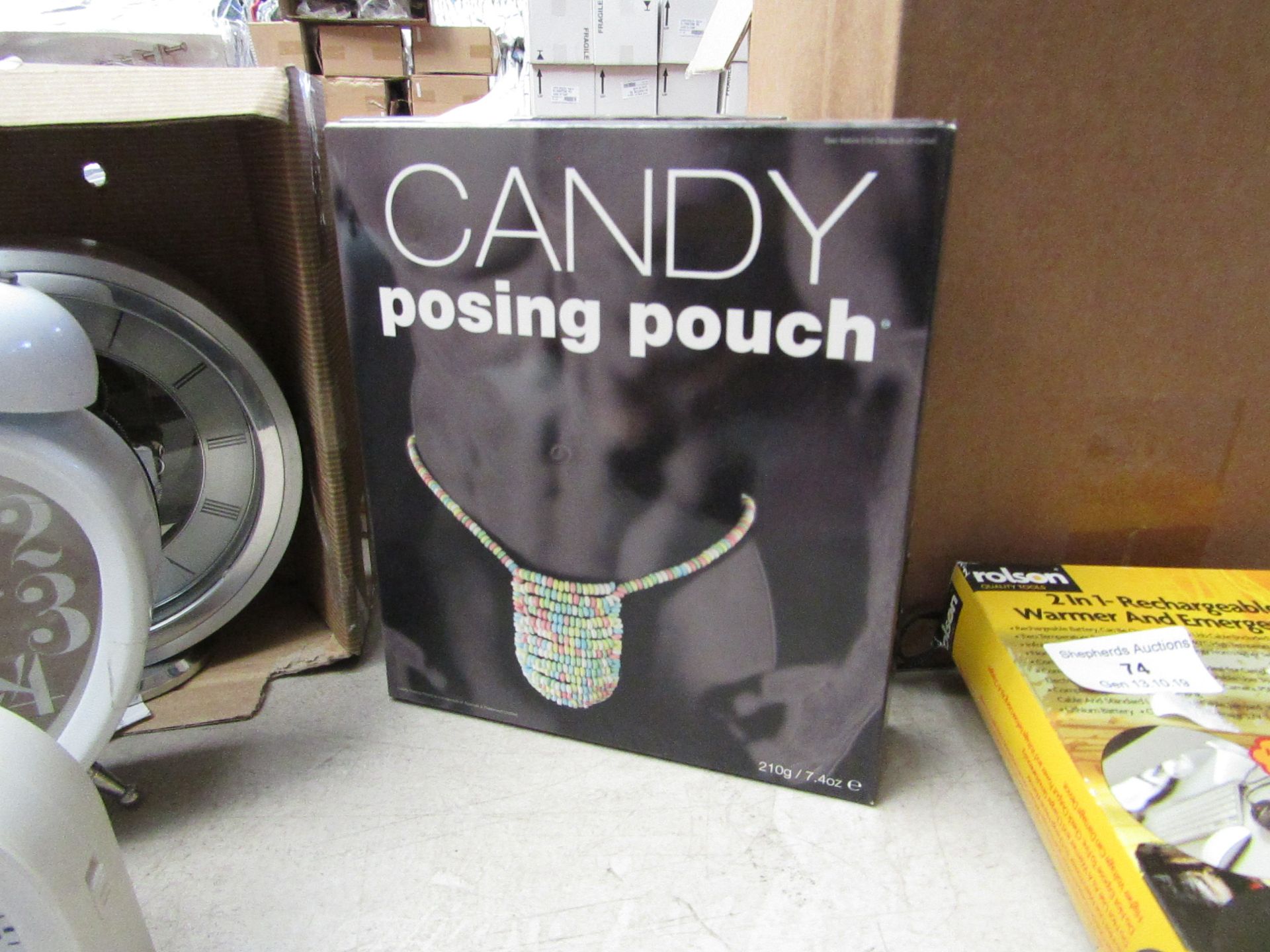 2x Candy posing pouches, both new and boxed. BB 2018