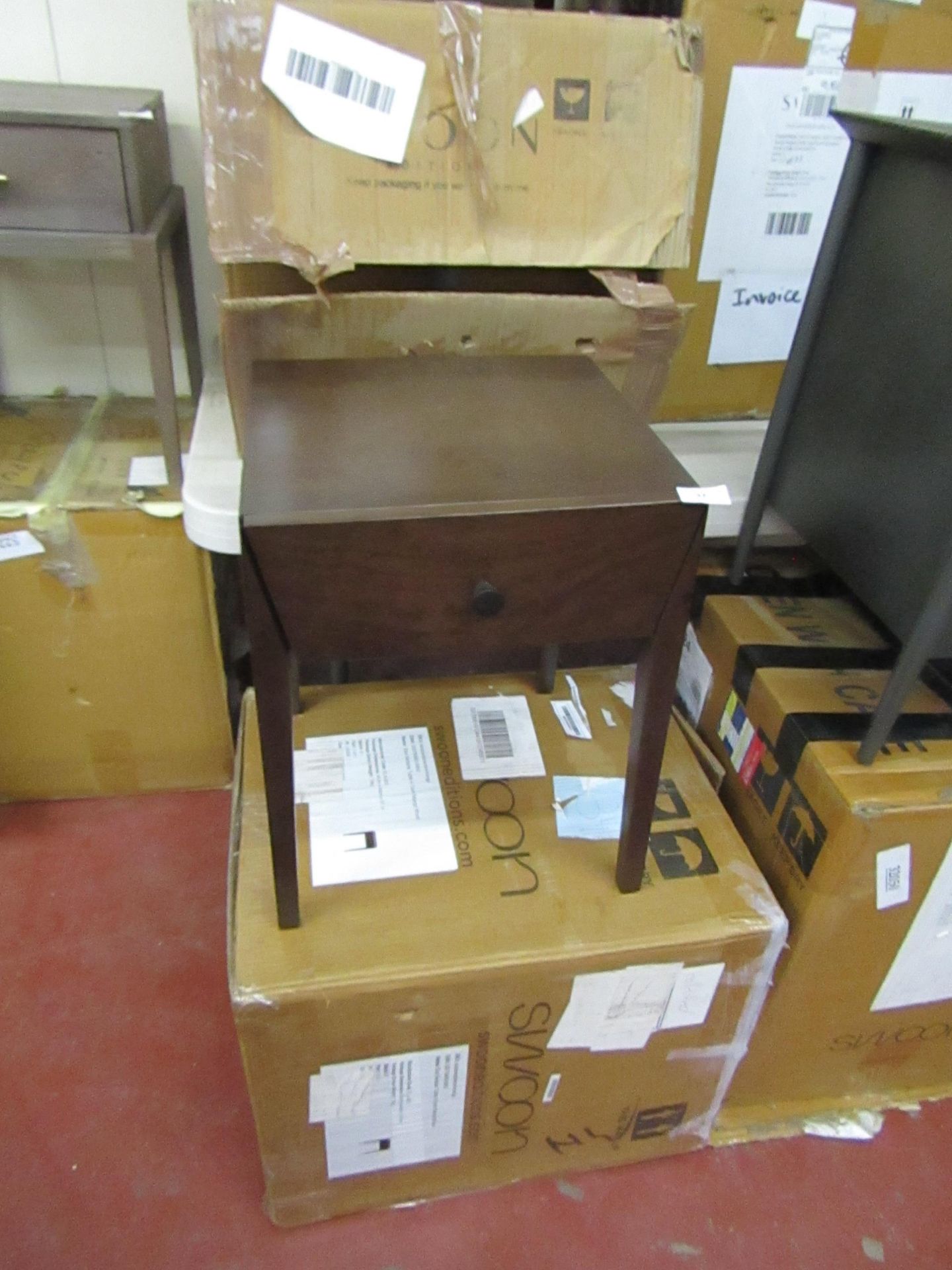 Swoon Elsa Bedsidde table, boxed, RRP £149, Please read lot 0 before bidding