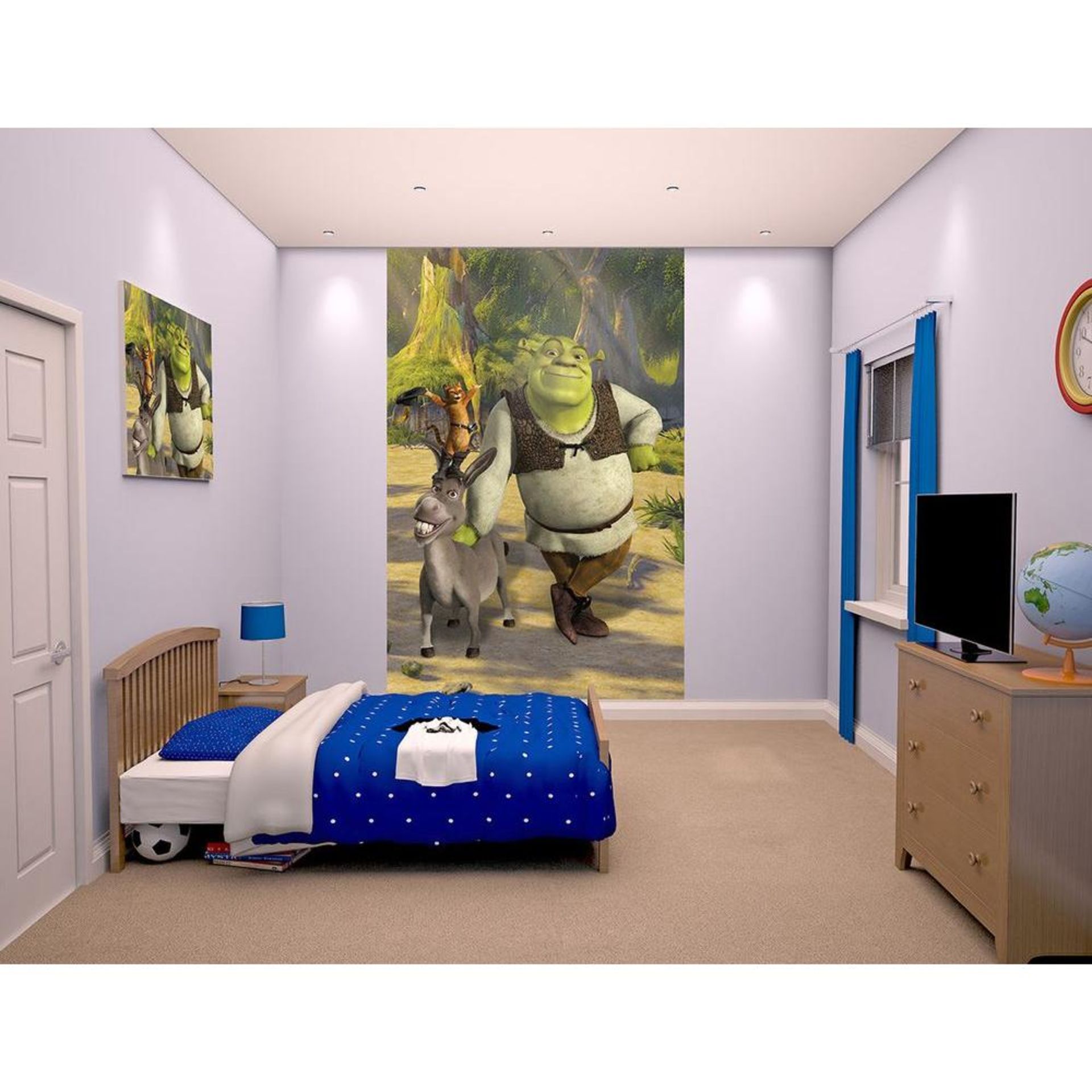 20pcs Brand new sealed official licensed Shrek Walltatsic wall mural , new and sealed - rrp from £