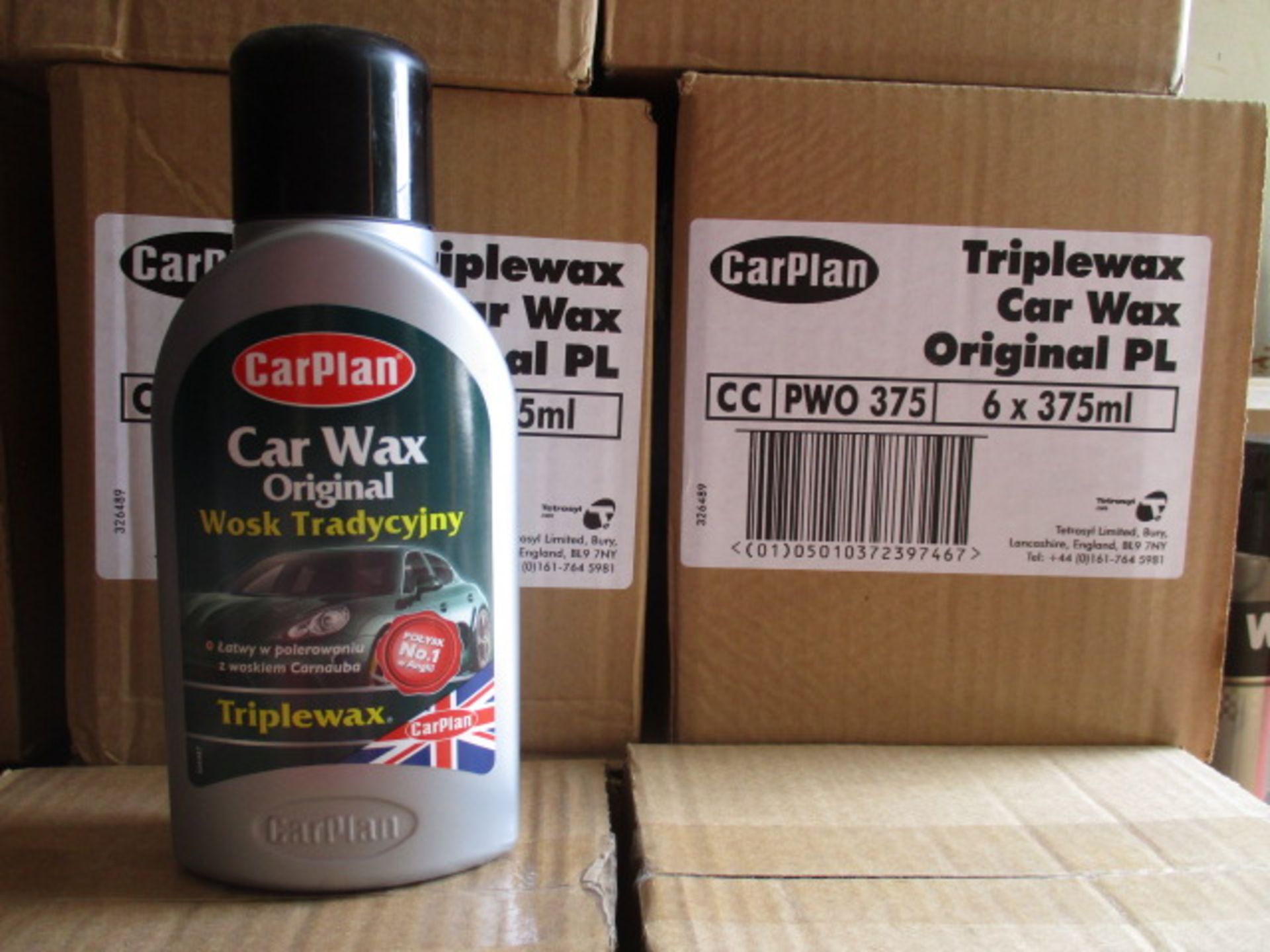 12pcs Carplan Carwax TripleWax polish 375ml - rrp £4.99 - 12pcs in lot