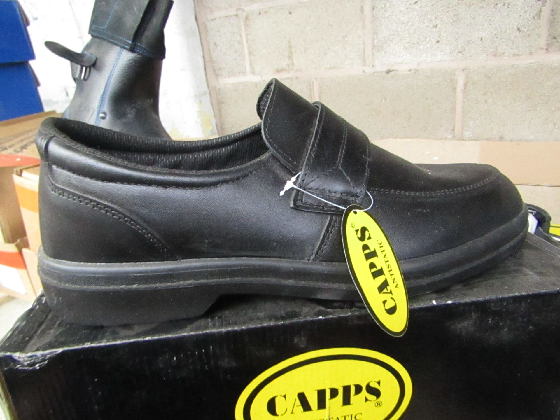 Chaps Slip on steel toe cap safety shoes, new size 12