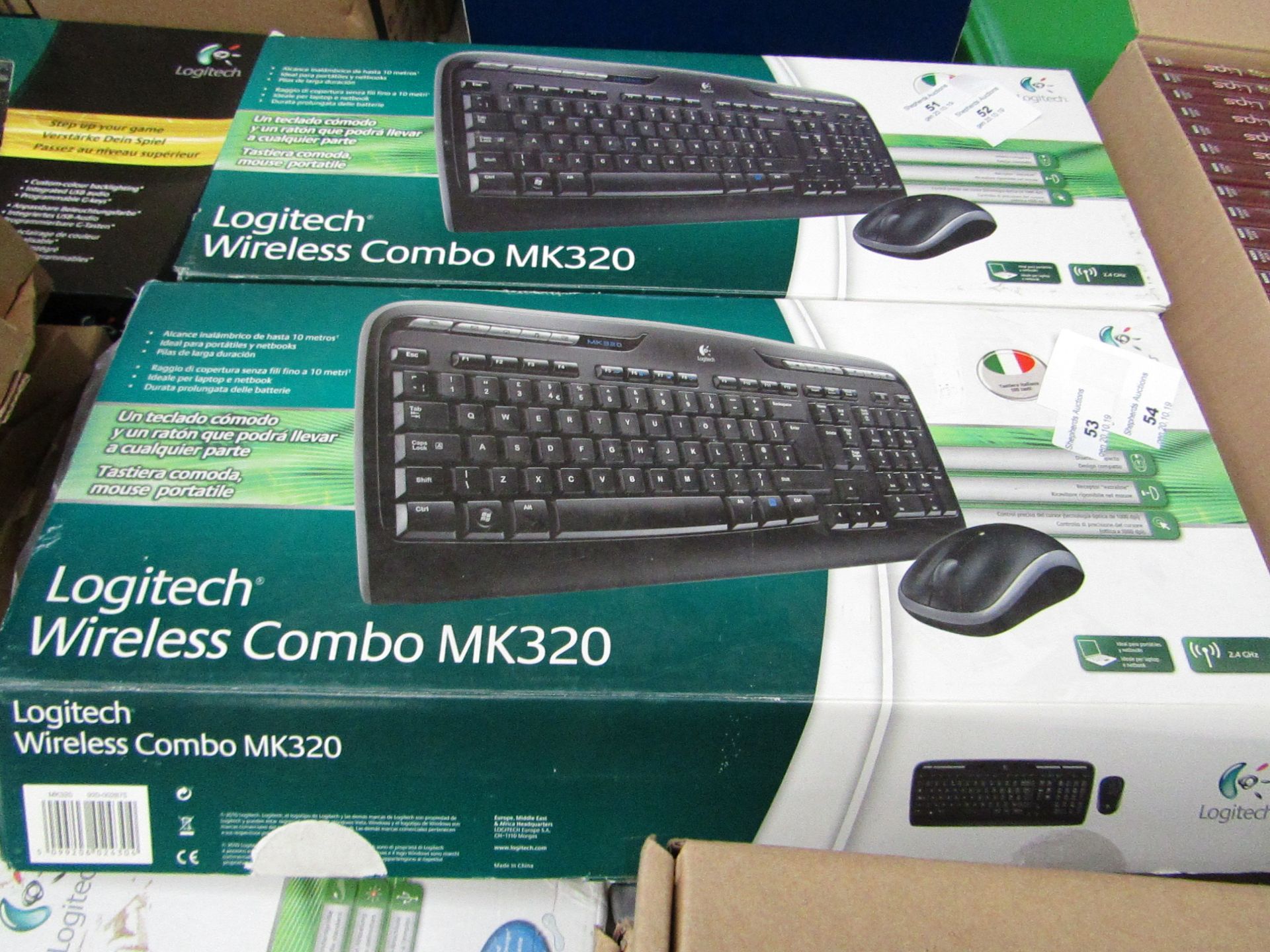 Logitech Wireless combo MK320 Keyboard.Boxed & Tested working