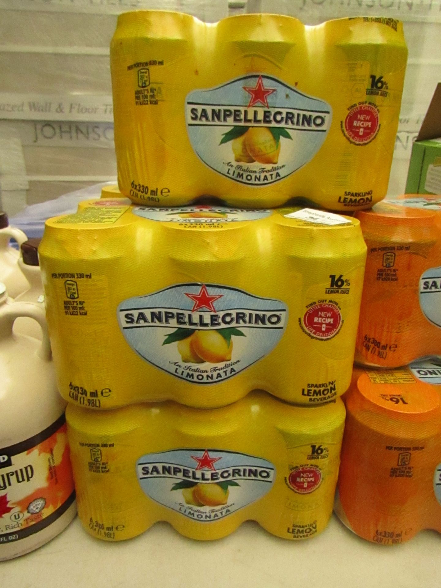 5 x 6 Packs of 330ml Sanpellegrino Lemonade cans(30 cans in total) BB 11/20