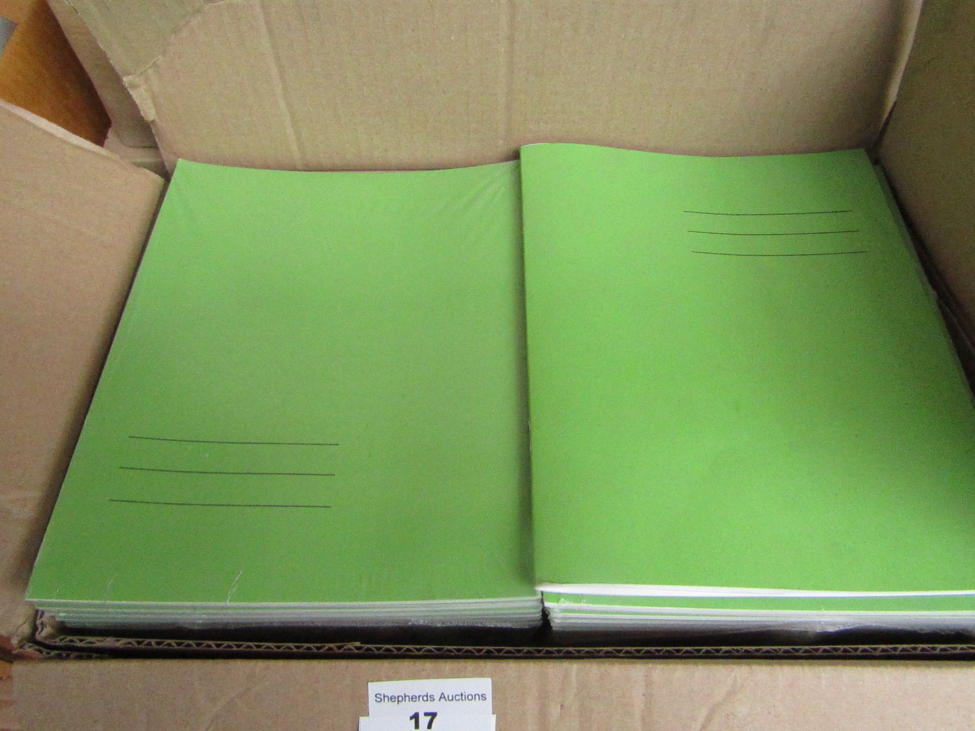 100 Notebooks with plain paper.Boxed