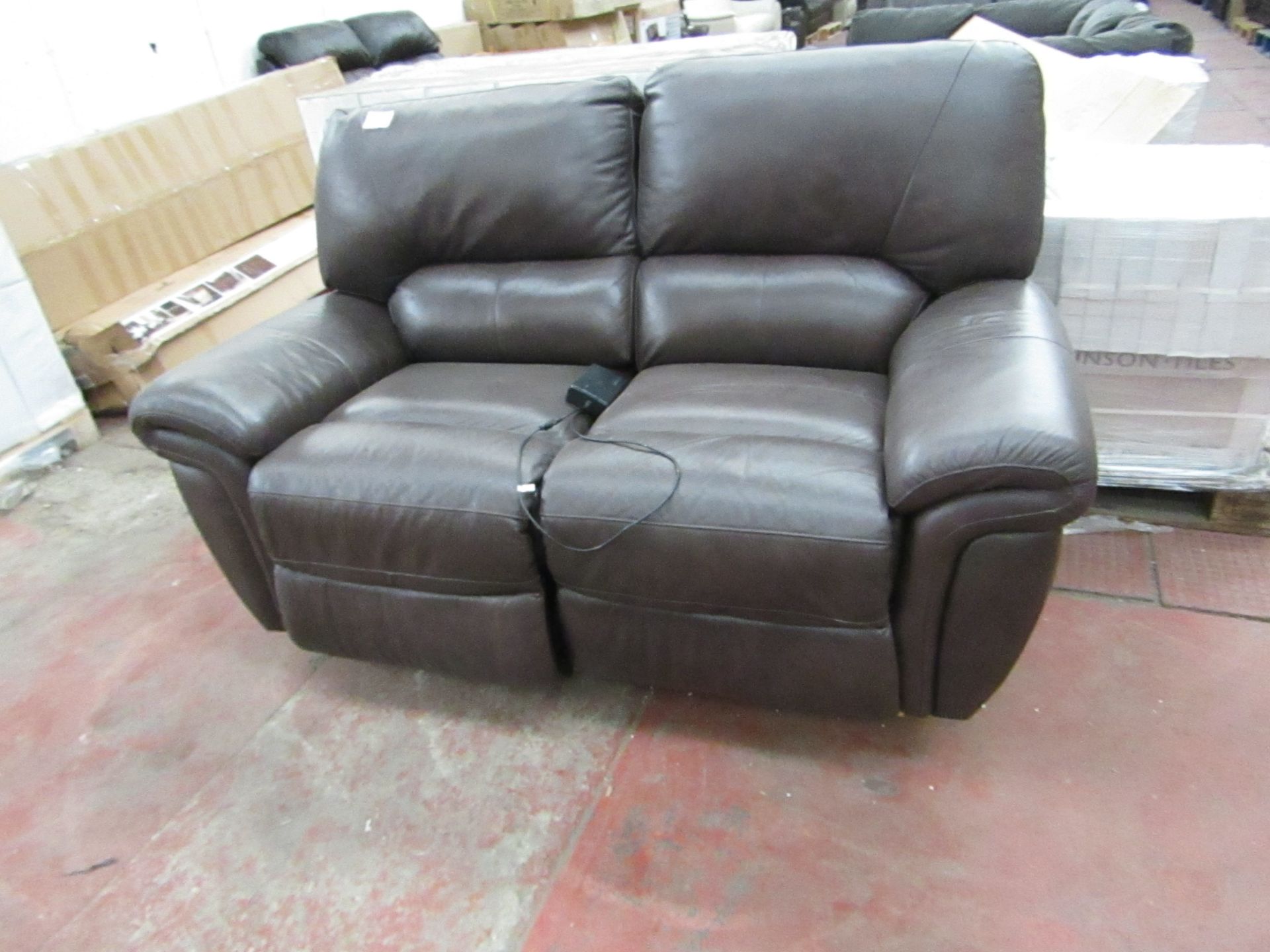 La-Z-Boy 2 seaterElectric reclining sofa, tested working but has a discoloured patch which can be