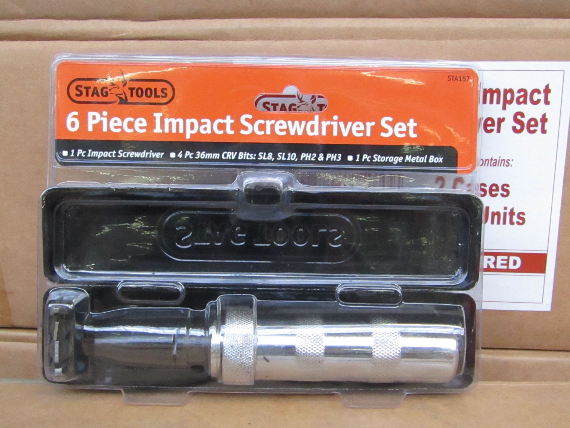 Stag Tools 6 piece impact Screw driver set, new and still blister packed.