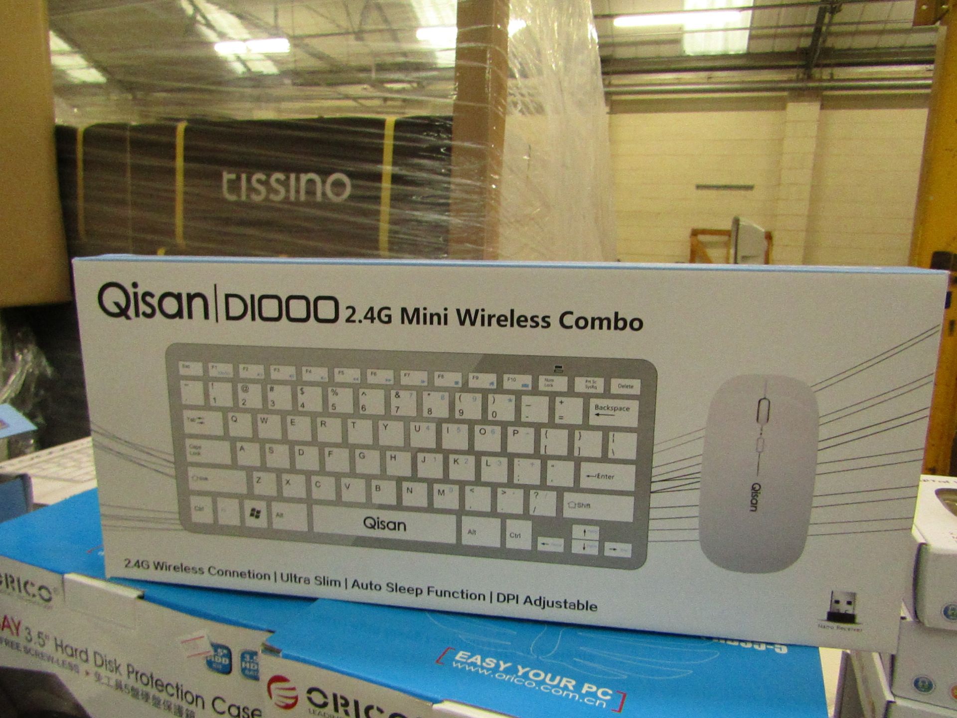 Qisan D10000.2.4G Mini Wireless keyboard & Mouse.Boxed
