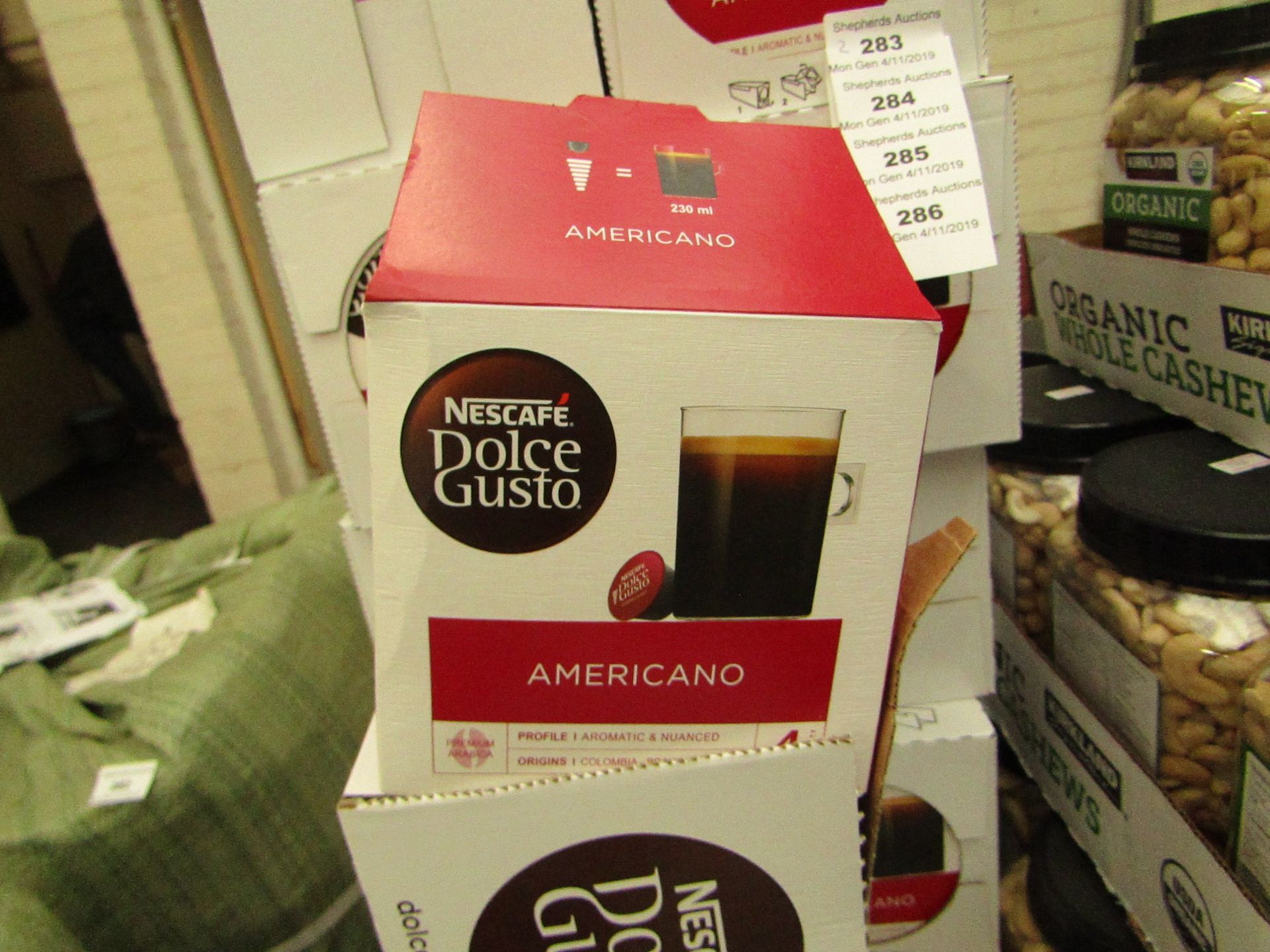 2x Boxes of 16 Nescafe Dolce Gusto Capsules. BB 31/10/19 Boxed.