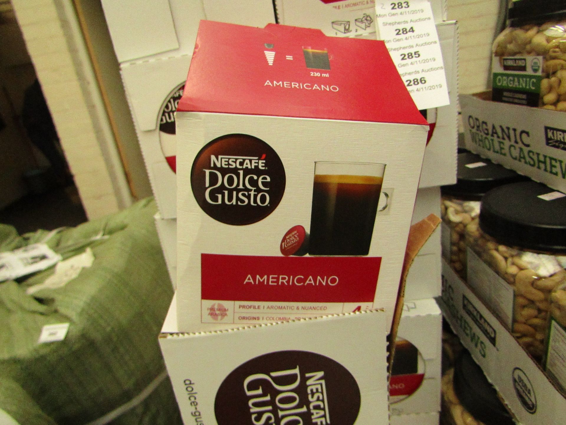 2x Boxes of 16 Nescafe Dolce Gusto Capsules. BB 31/10/19 Boxed.
