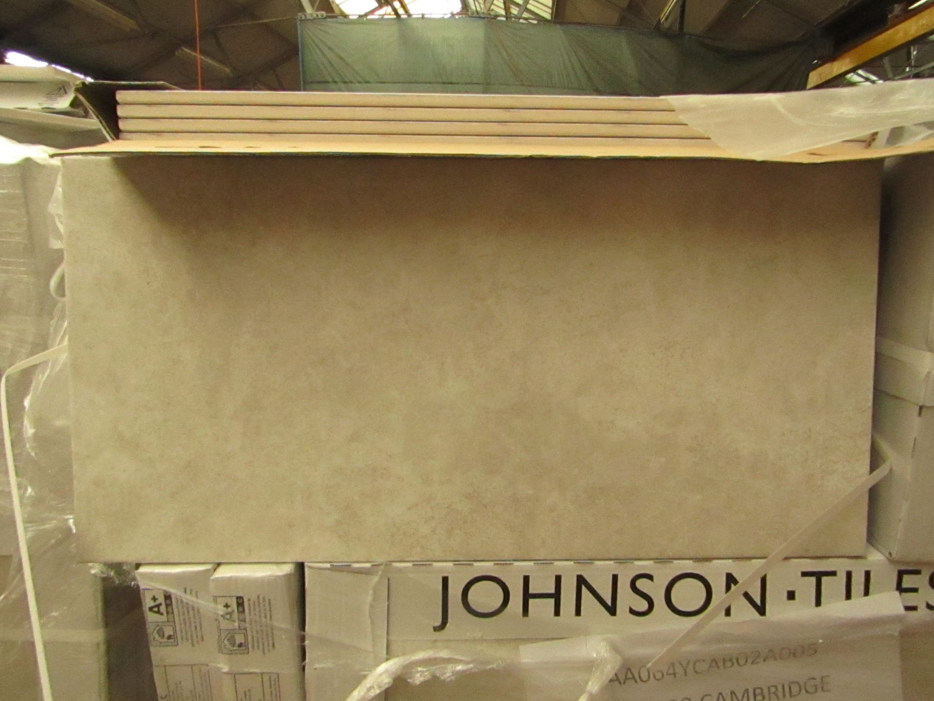 10x Packs of 5 Classic White Textured 300x600 wall and Floor Tiles By Johnsons, New, the RRP per