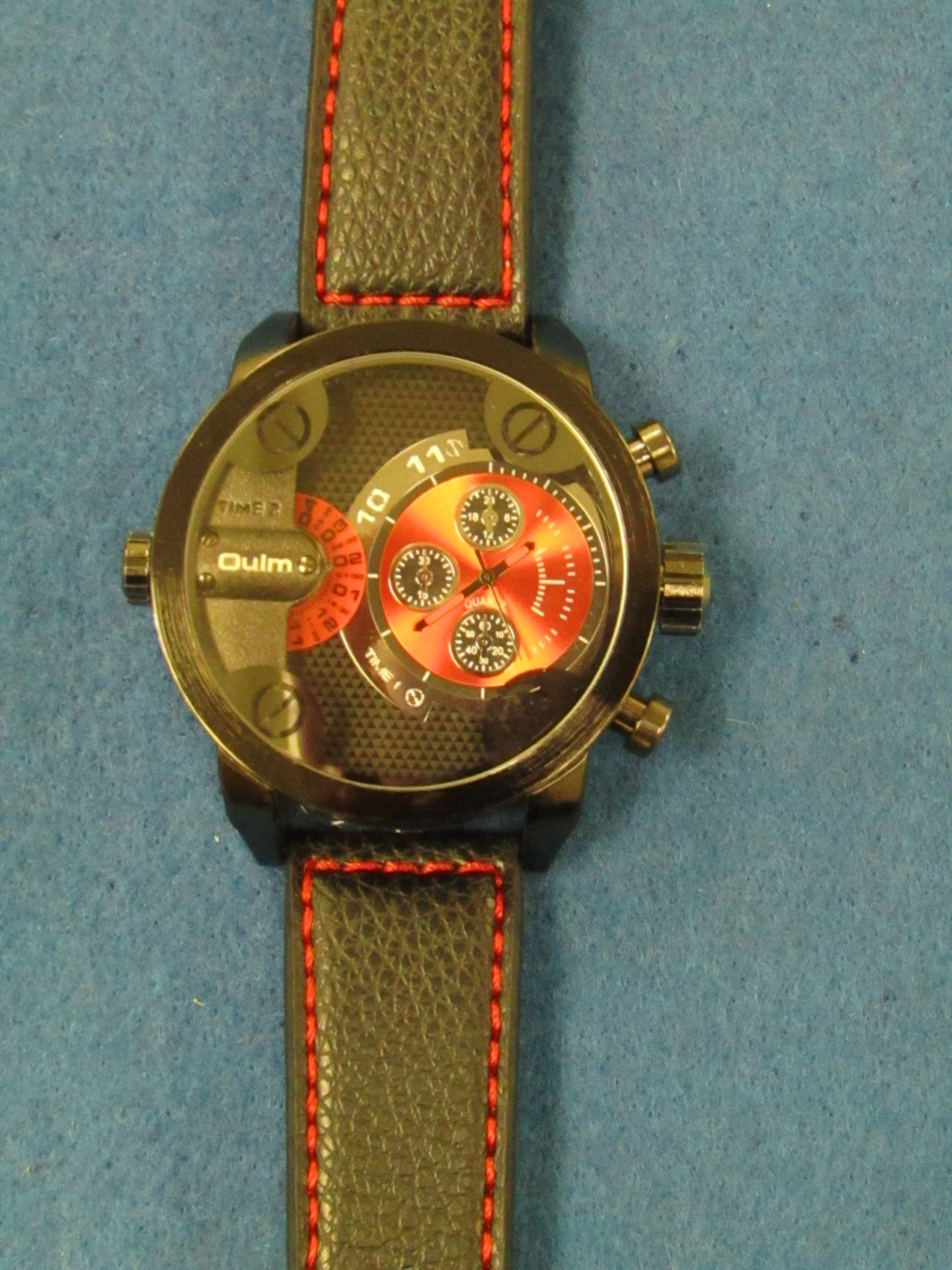 Mens Oulm Watch, See Picture for Style, New with Battery