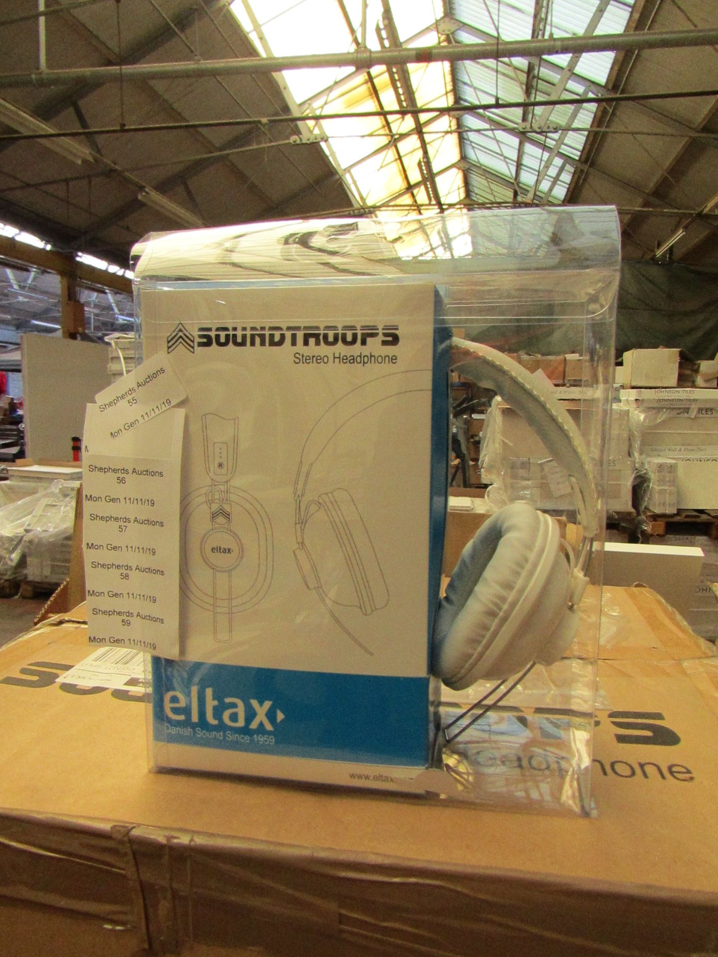 Eltax Soundtroops Stereo Headphones. Boxed but untested