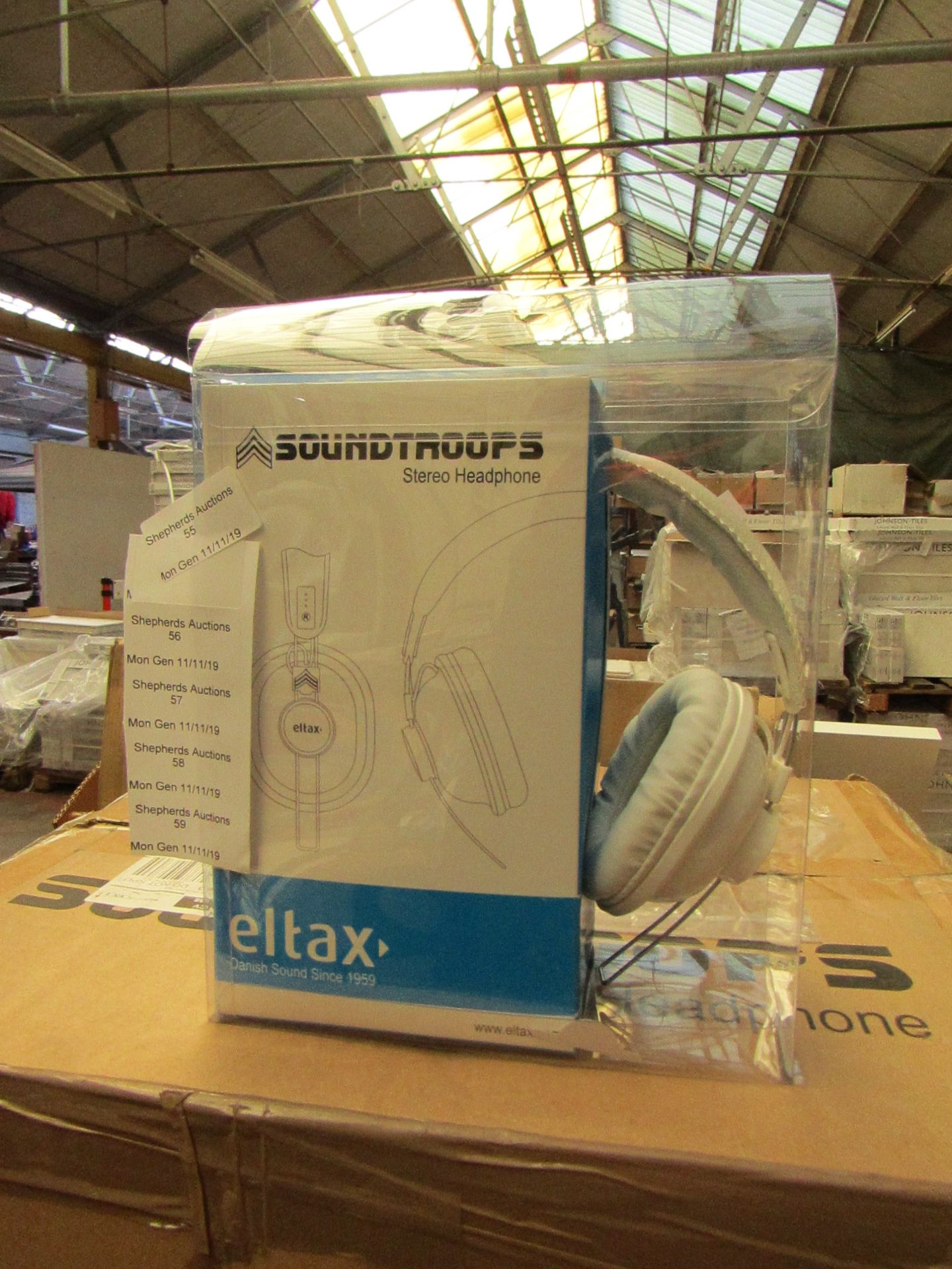 Eltax Soundtroops Stereo Headphones. Boxed but untested