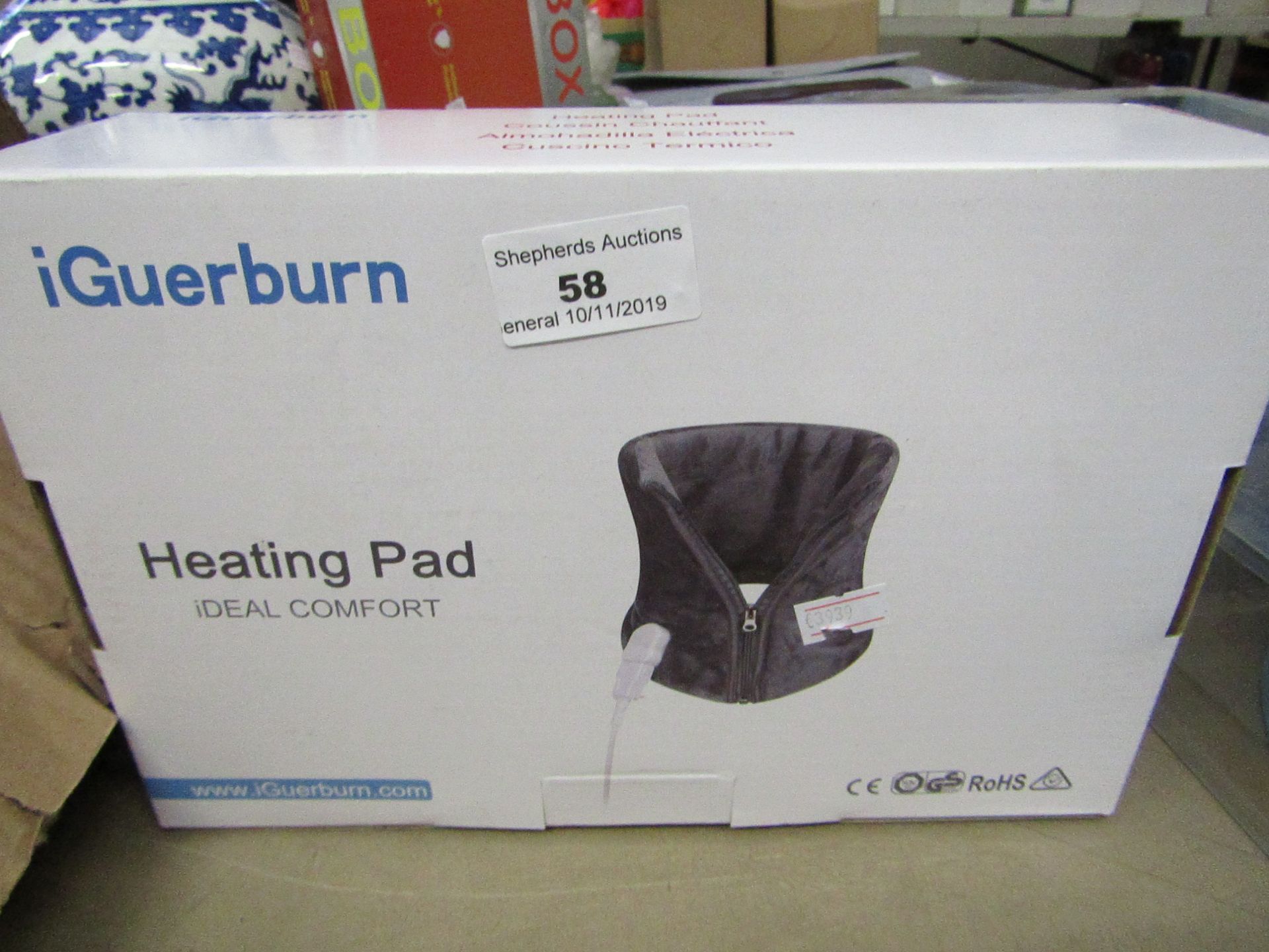 Iguerburn Heating pad To Go around your neck.Boxed