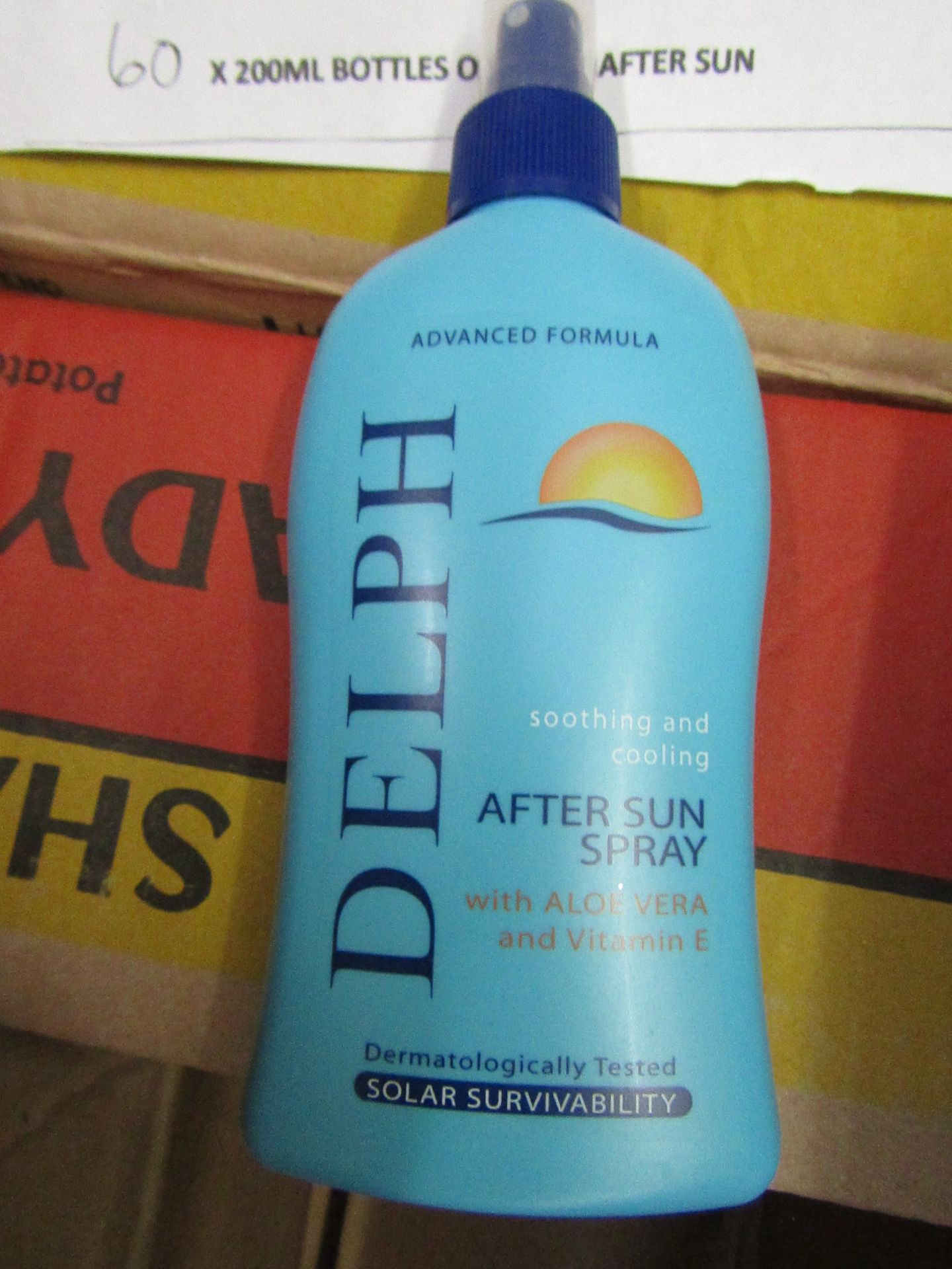 6 x 200ml Delph After sun spray. New & Boxed