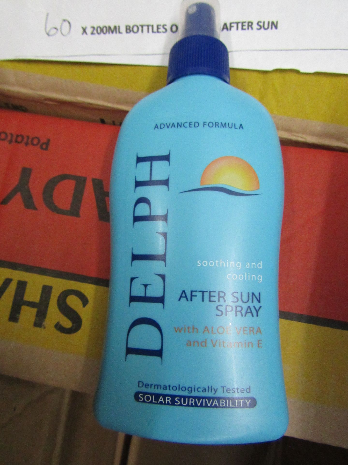 6 x 200ml Delph After sun spray. New & Boxed