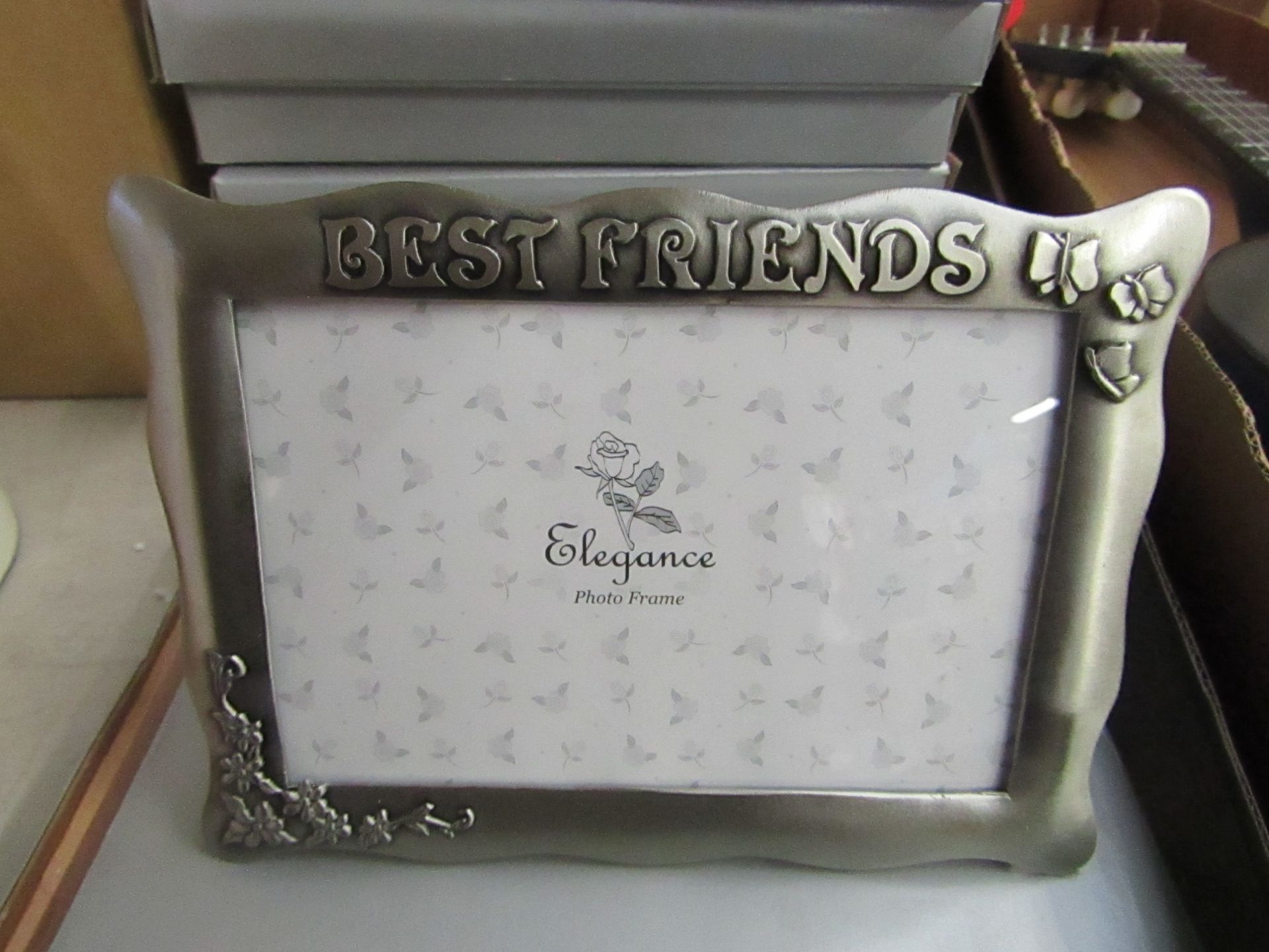 4 x 'Best Friends' Silver Photo Frames.New & Boxed