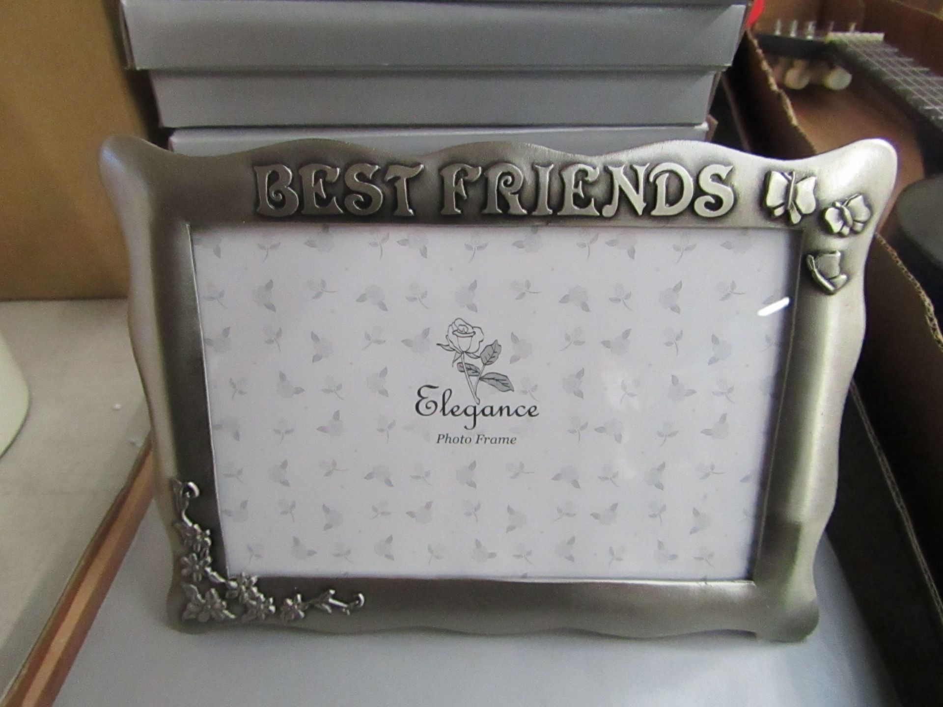 4 x 'Best Friends' Silver Photo Frames.New & Boxed