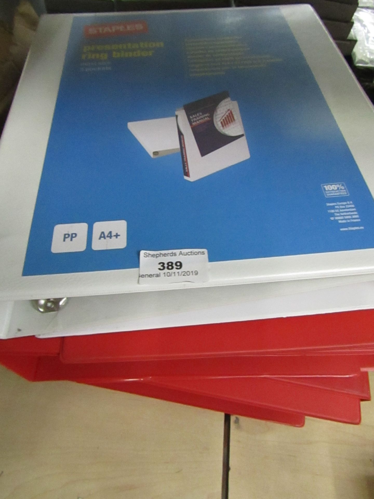 6 X Ring Binders A4 4 red 2 white
