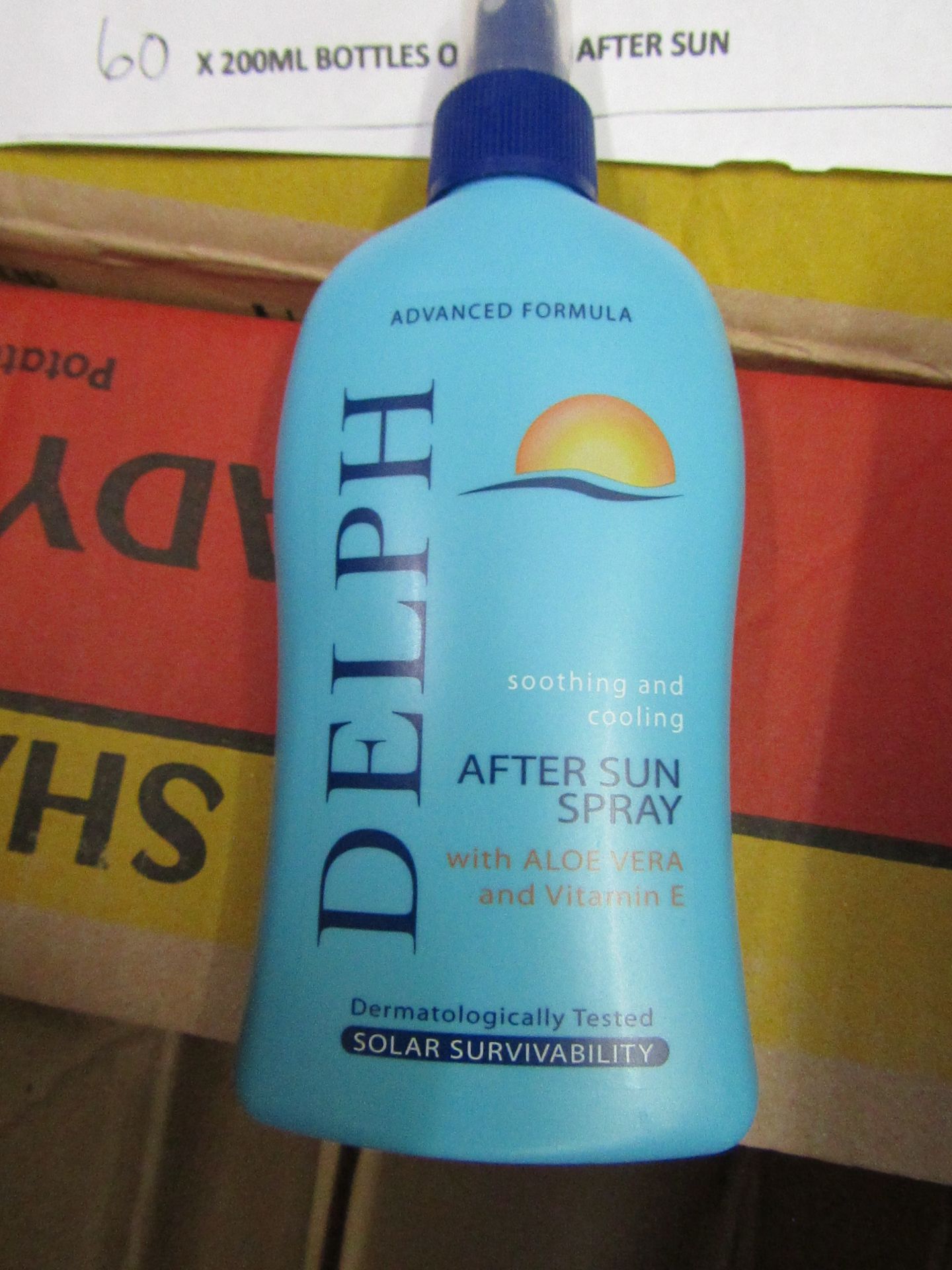 6 x 200ml Delph After sun spray. New & Boxed