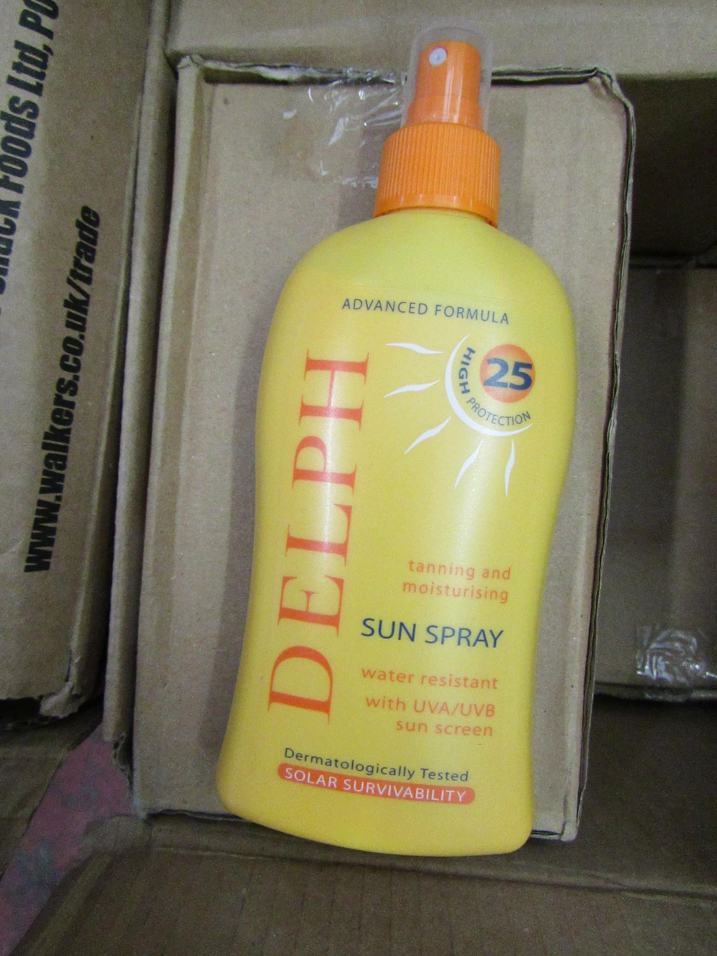 6 x 200ml Delph Sun Spray.New & Boxed