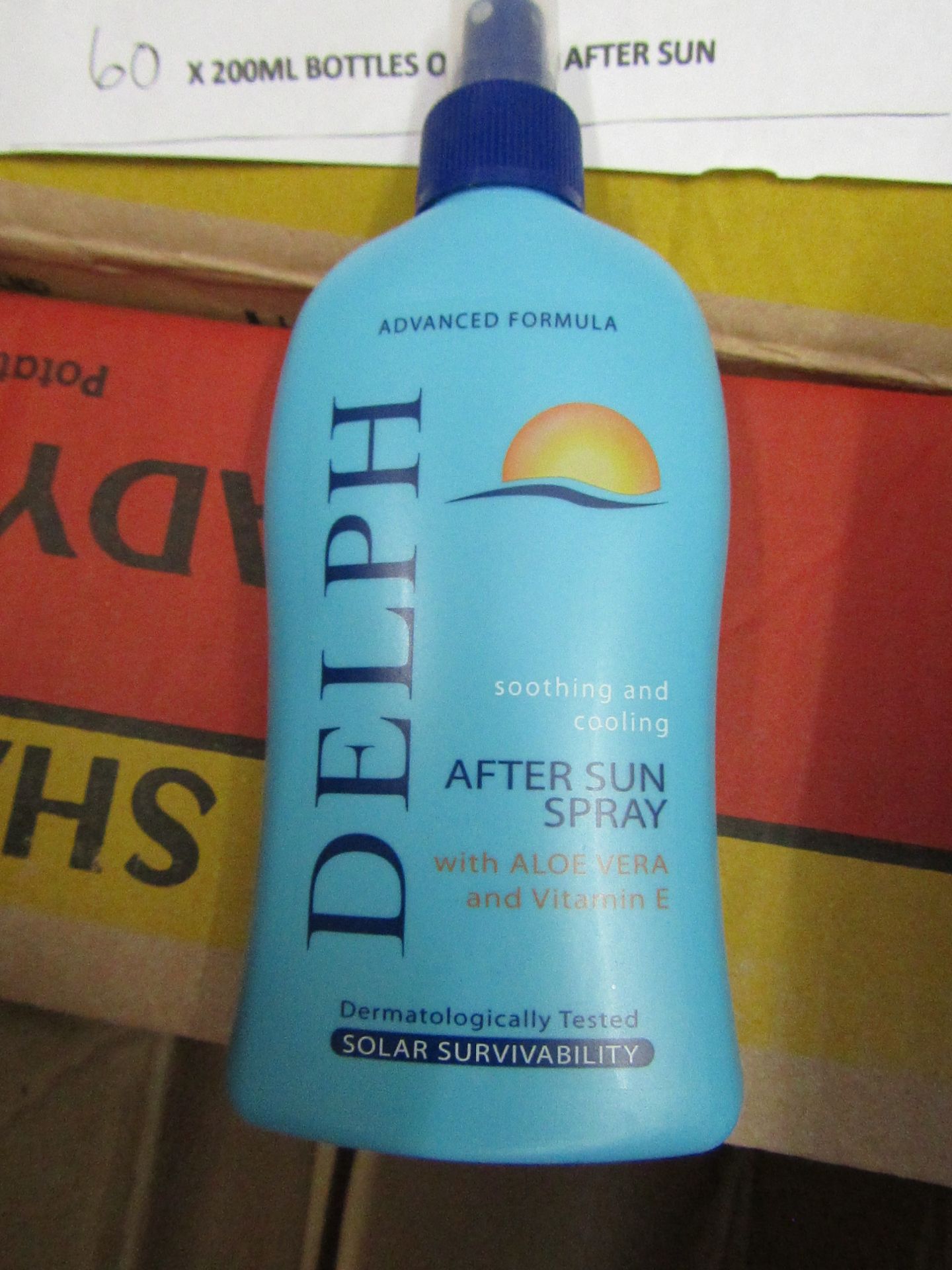 6 x 200ml Delph After sun spray. New & Boxed