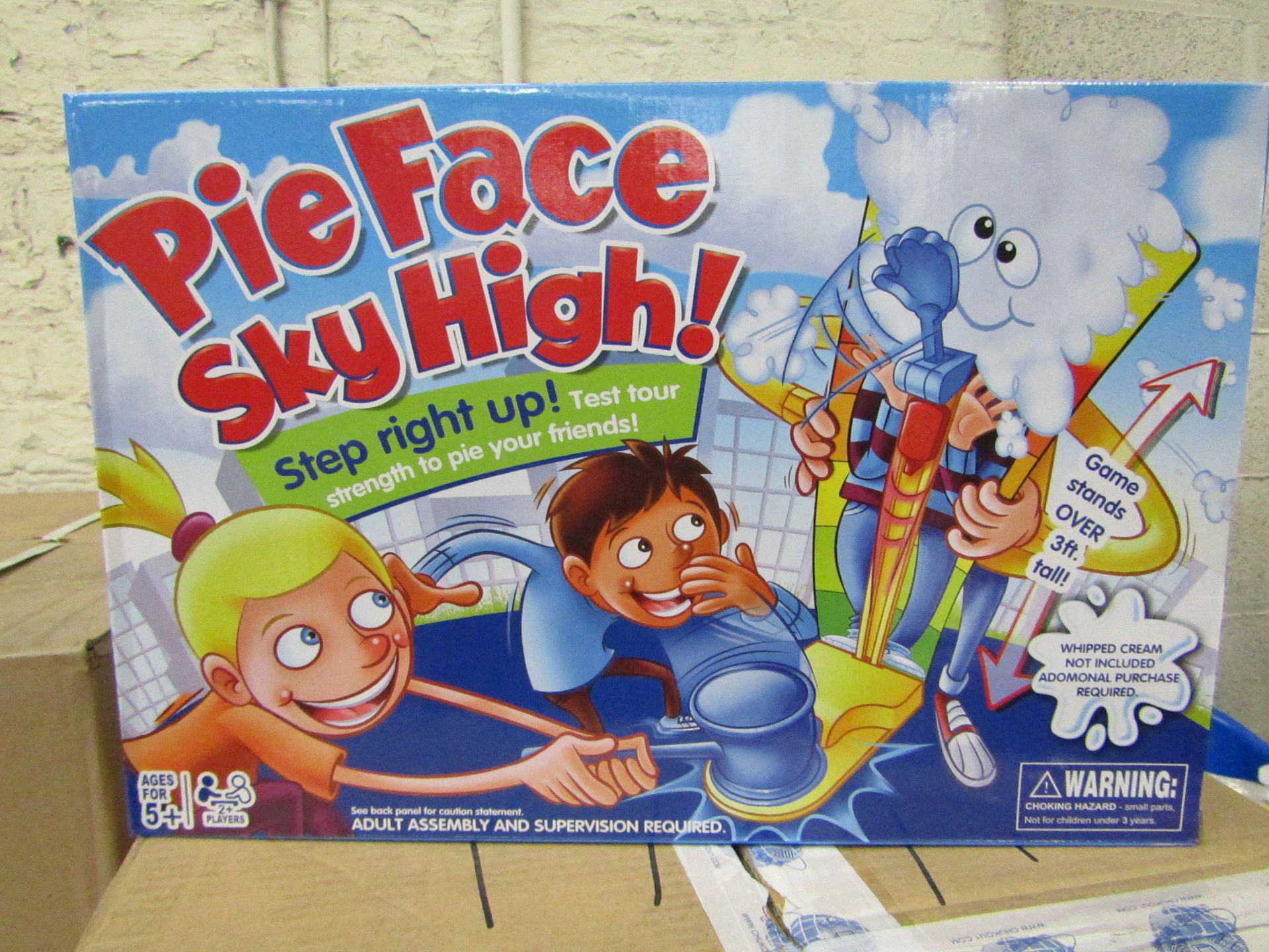 Pie Face Sky High Game. Over 3ft Tall.New & Boxed. Ideal Christmas Game!