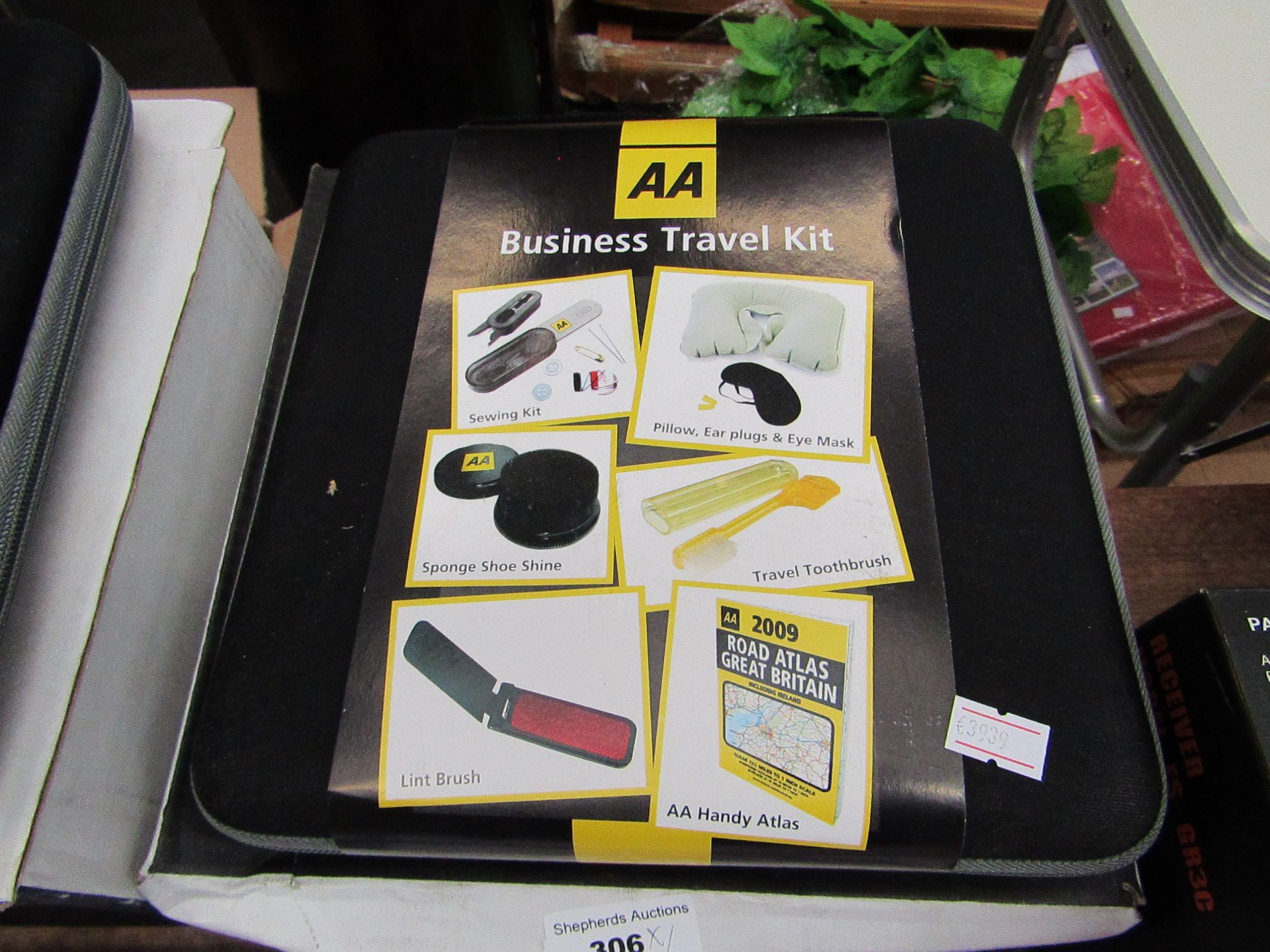 AA Business Travel Kit. Includes Atlas,sewing kit ect. New. Ideal Stocking fillers for adults