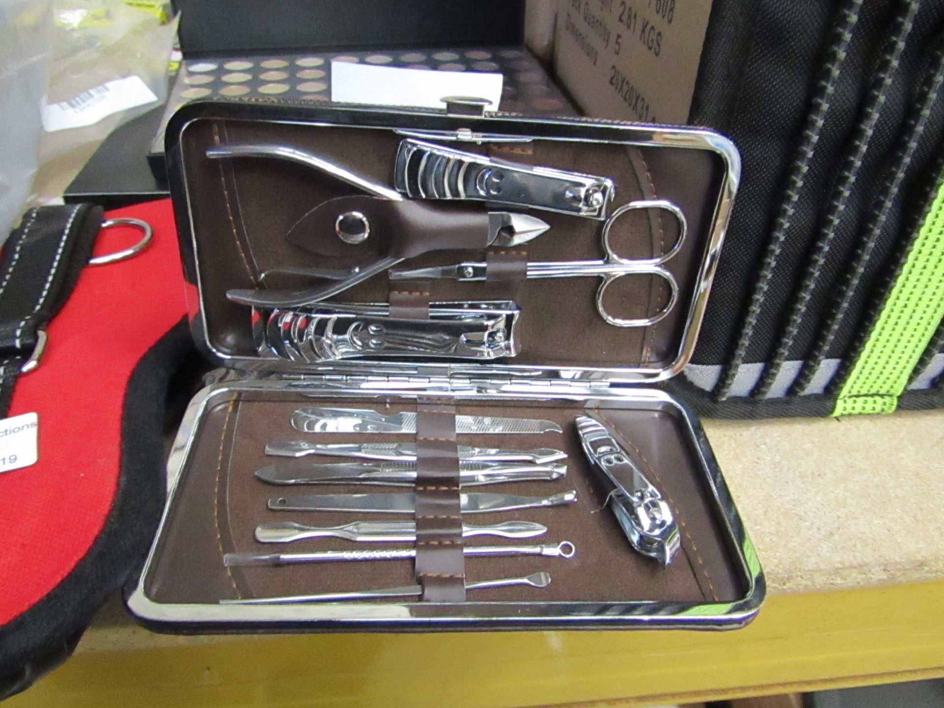 12 Piece Nail Care Set in a carryu case. New. Ideal Stocking Filler