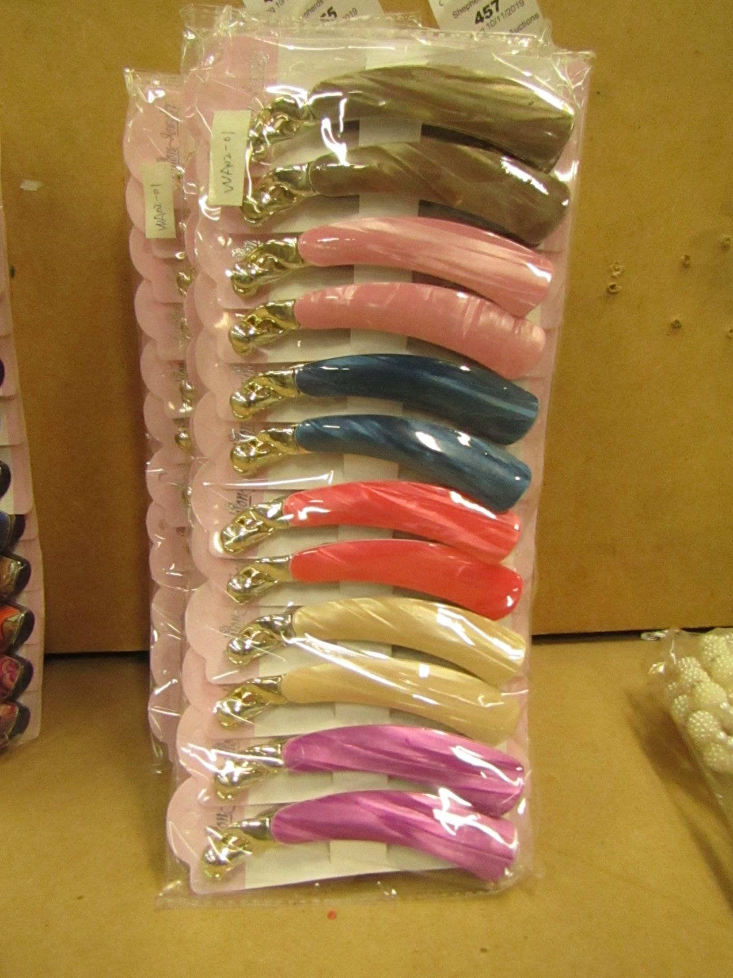 12 x  Decorative Hair Banana Hair Claws RRP £3.50 each @ Claire's Accessories new see image for