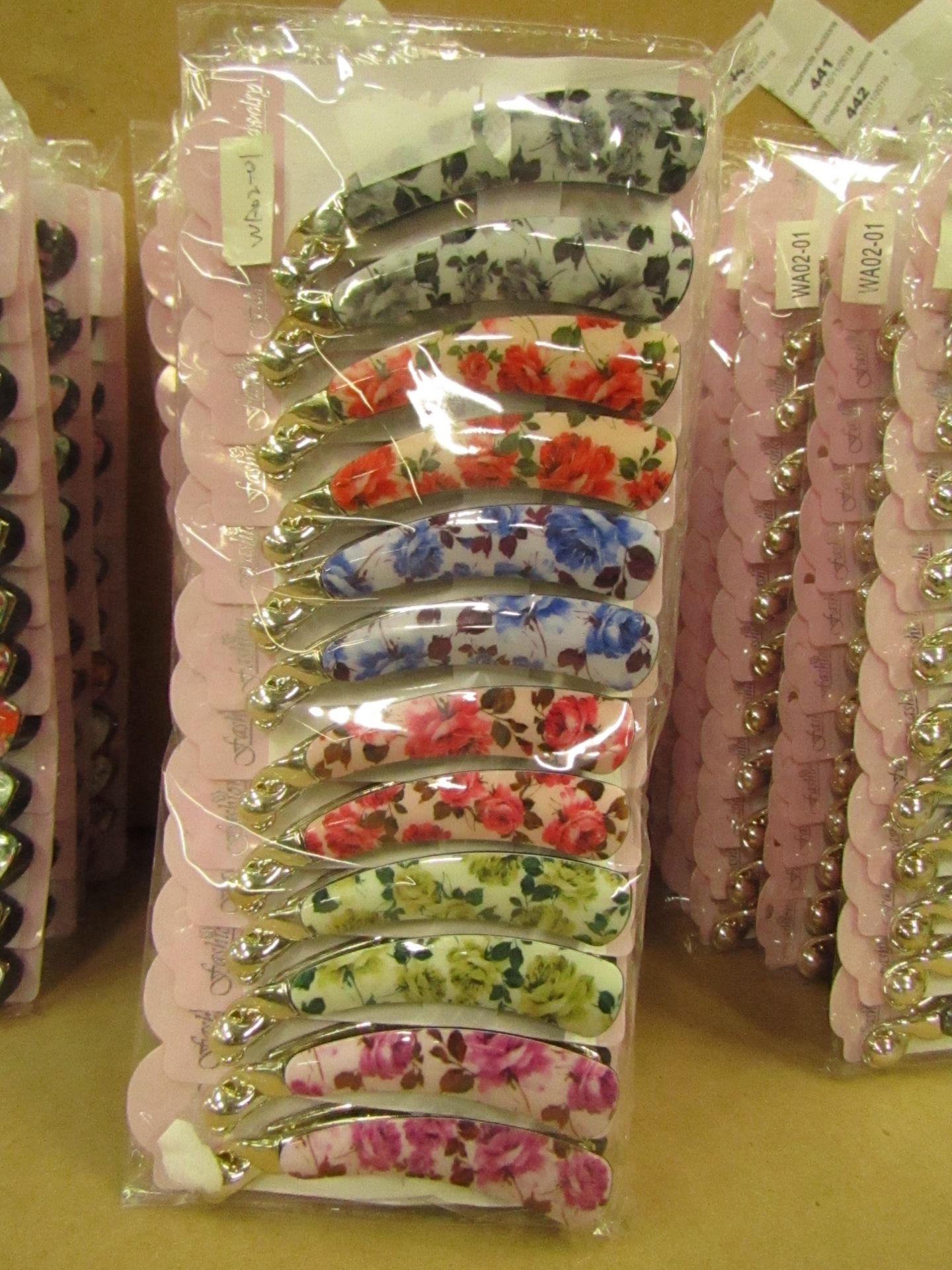 12 x  Decorative Hair Banana Hair Claws RRP £3.50 each @ Claire's Accessories new see image for