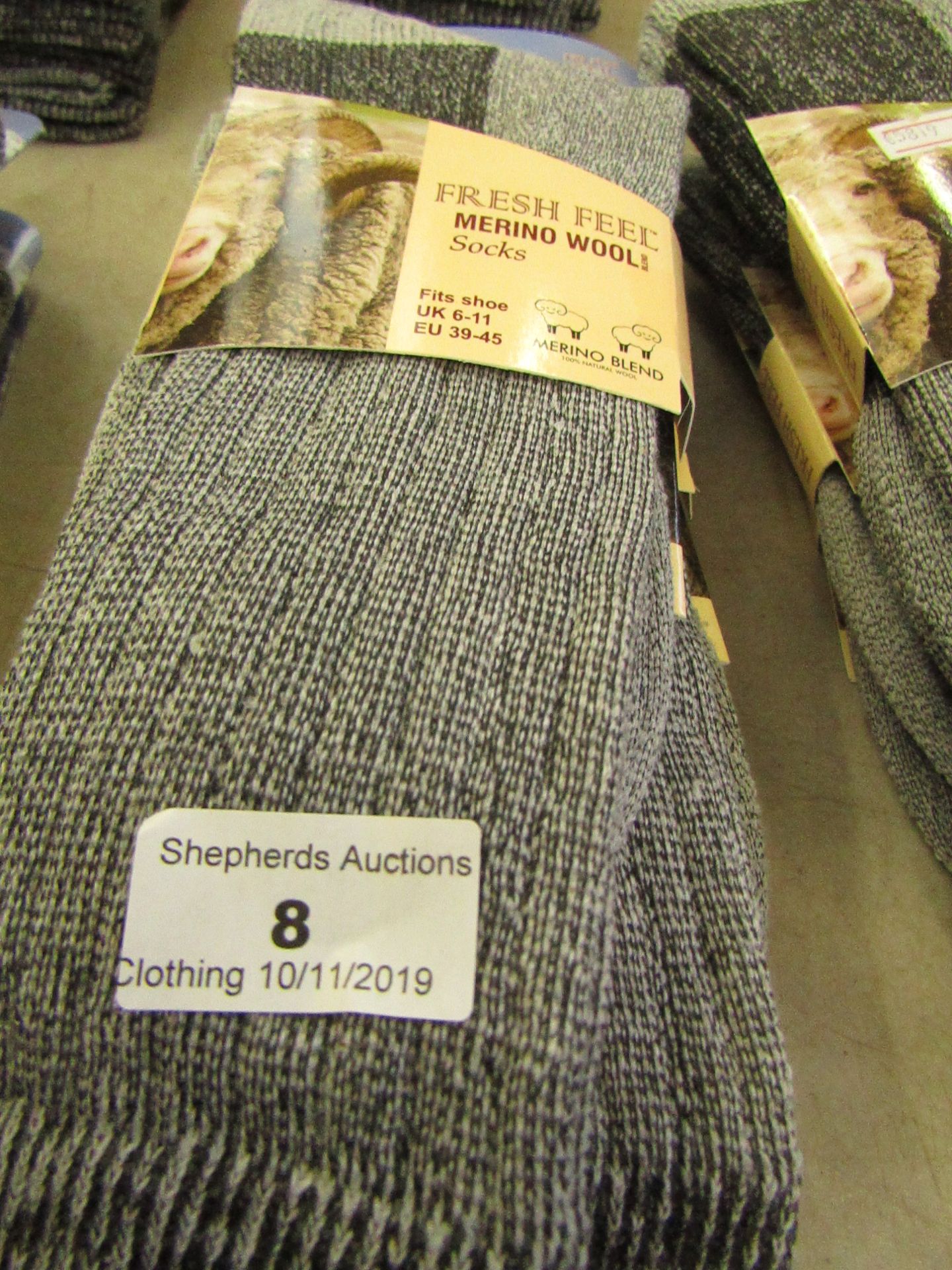 4 X Pairs of Mens Fresh Feel Merino Wool Rich Boot Socks size 6-11 all new in packaging