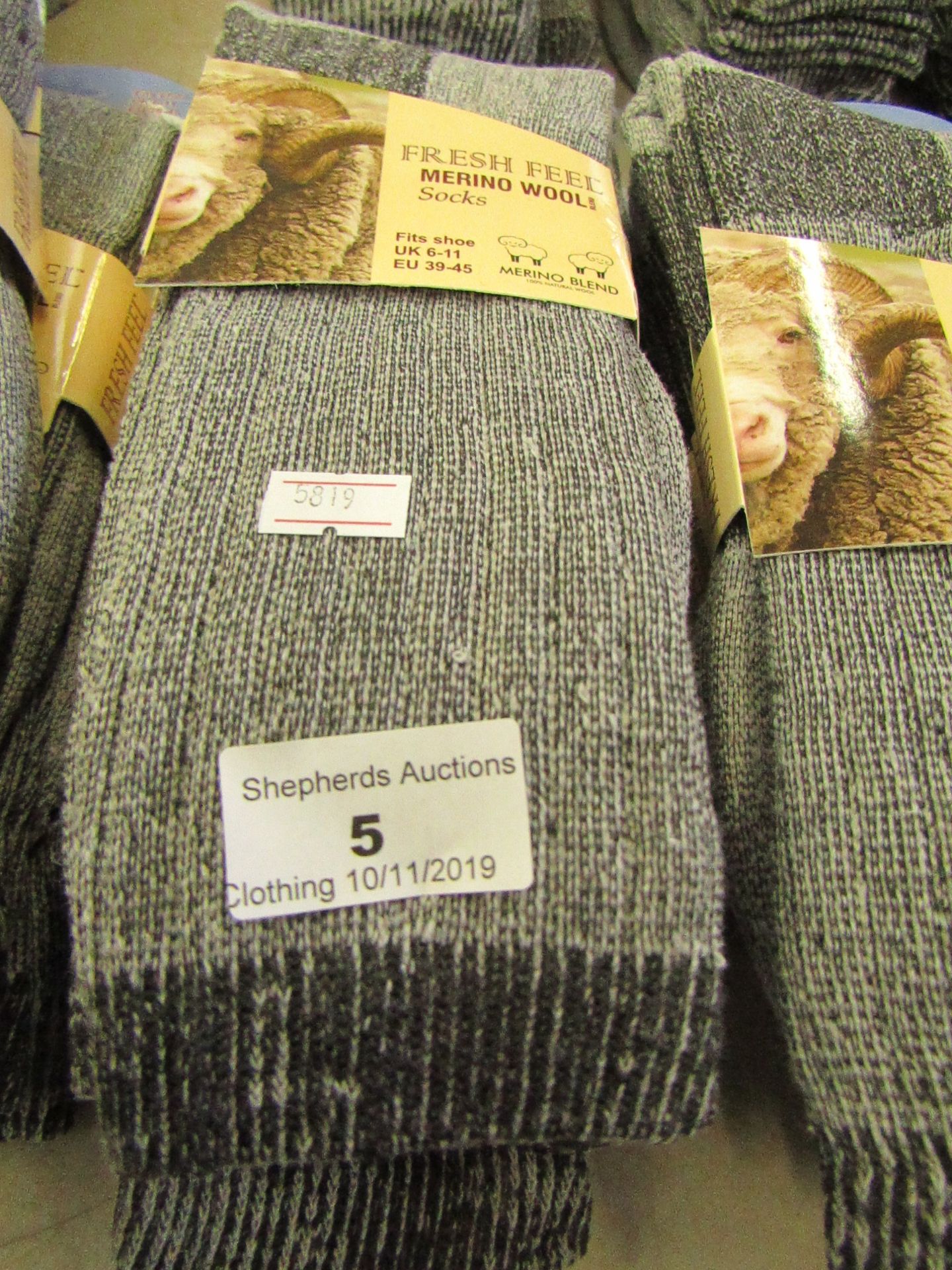 4 X Pairs of Mens Fresh Feel Merino Wool Rich Boot Socks size 6-11 all new in packaging
