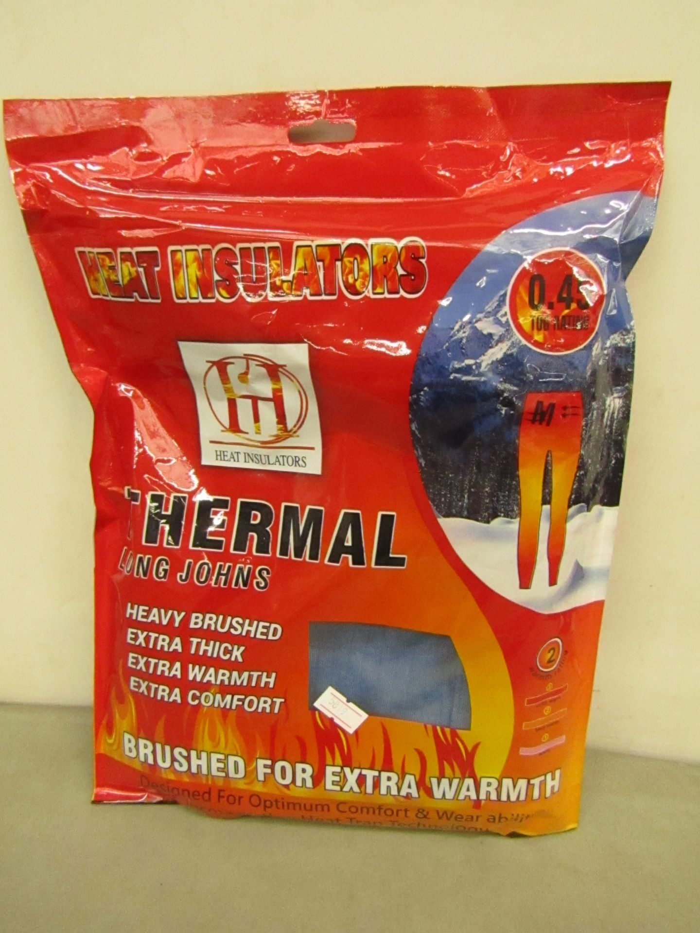 2 x Heat Insulators Thermal Long Johns 0.45 tog sizes M new & packaged