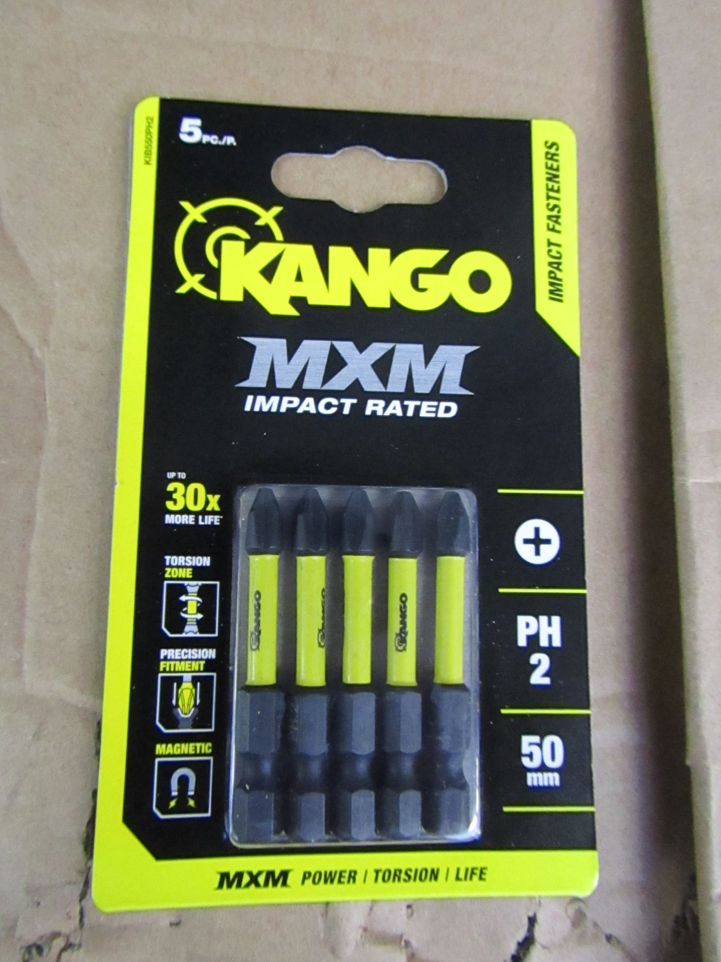 Pack of 5 Kango MXM PH2 Driver bits, new