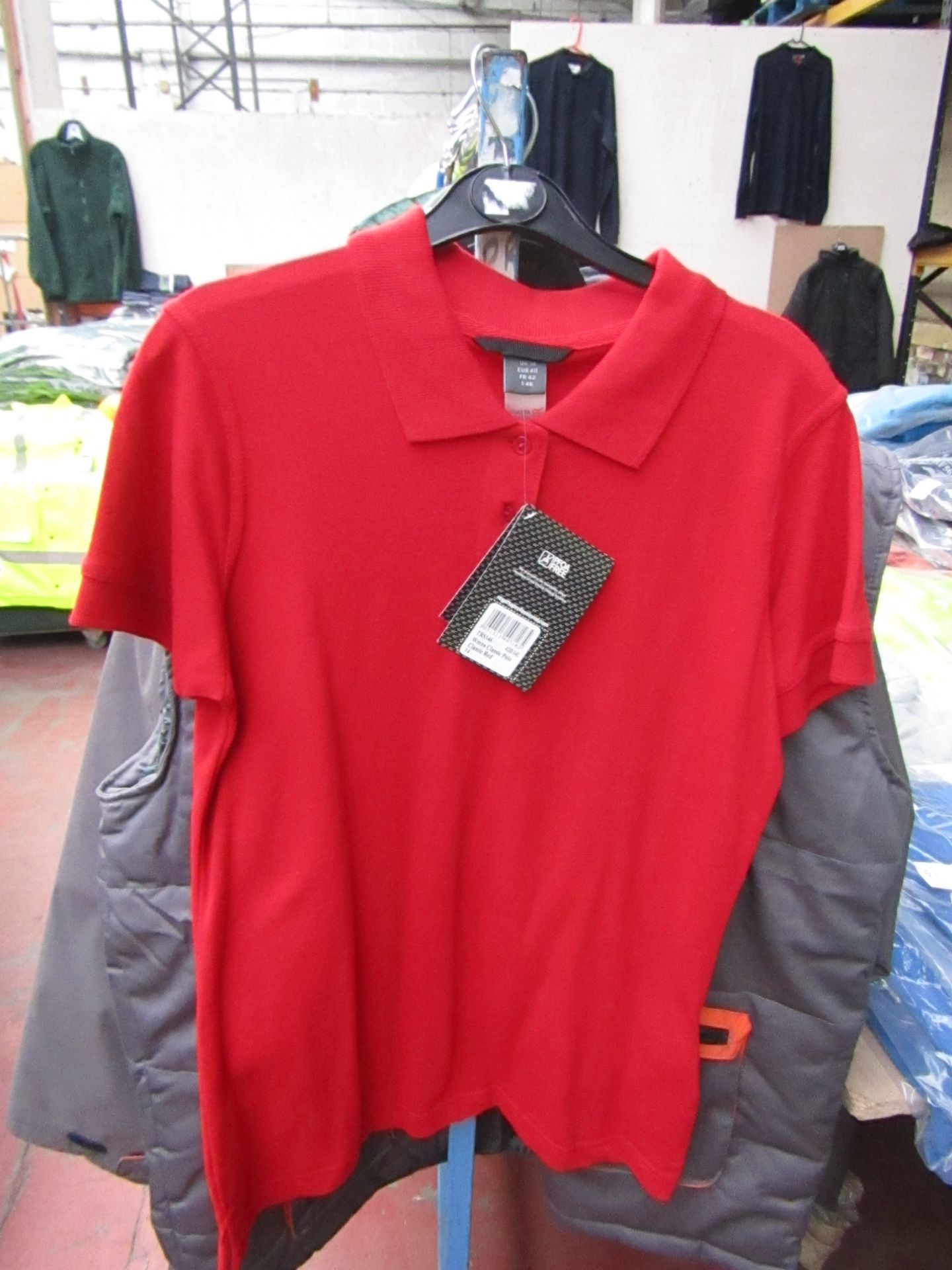 2x Ladies Regatta Red Polo Shirt, Size 16. New in Packaging