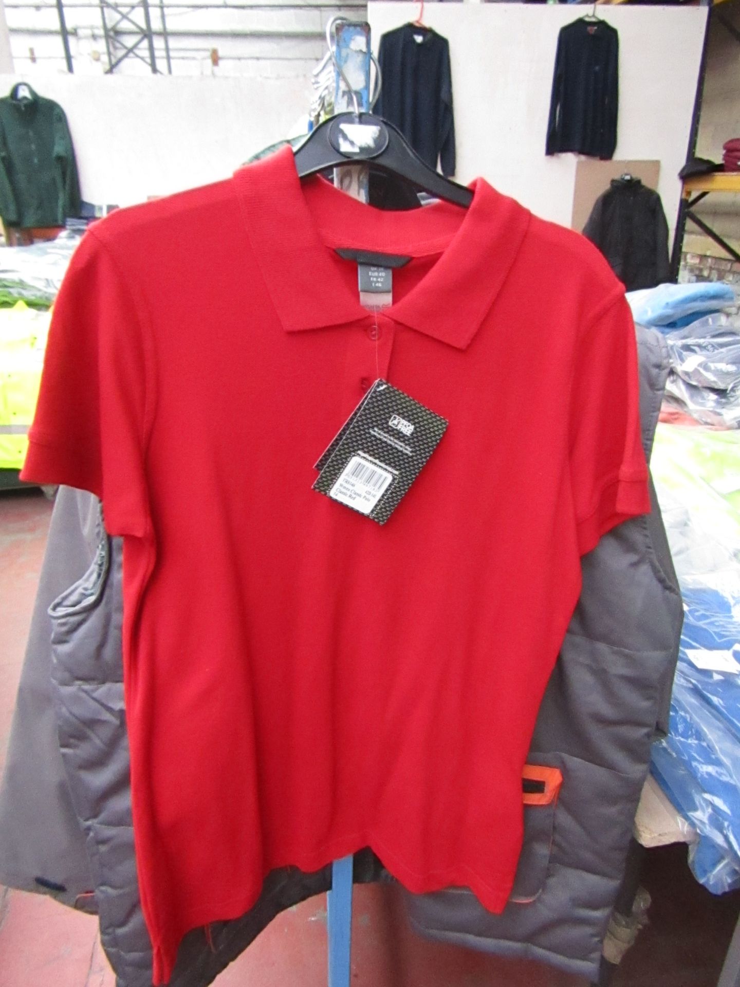 2x Ladies Regatta Red Polo Shirt, Size 20. New in Packaging