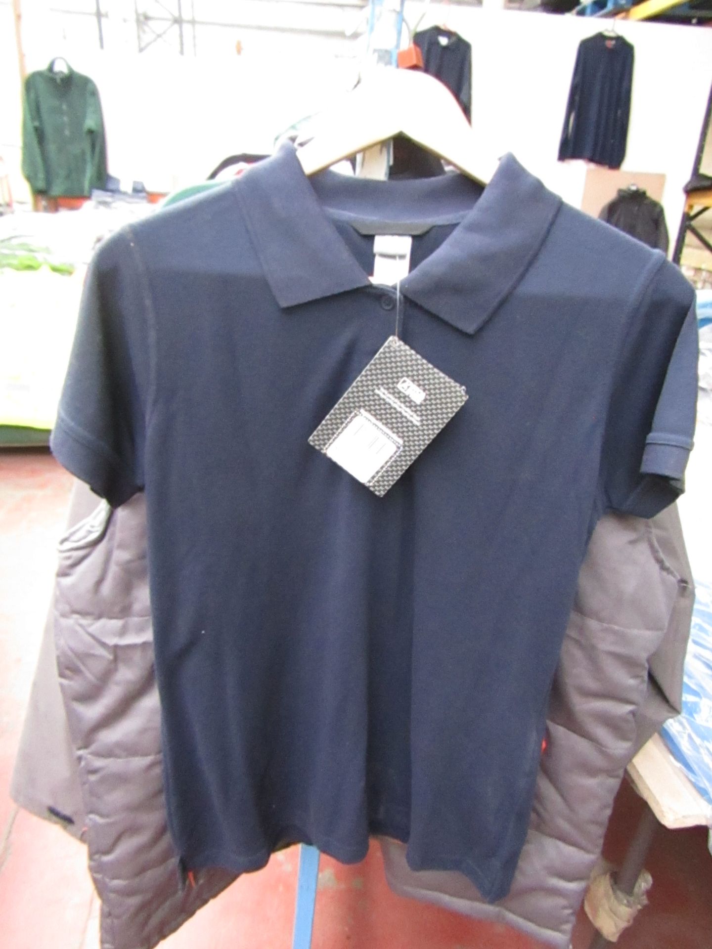 2c Ladies Regatta Navy Polo Shirt, Size 10. New in Packaging