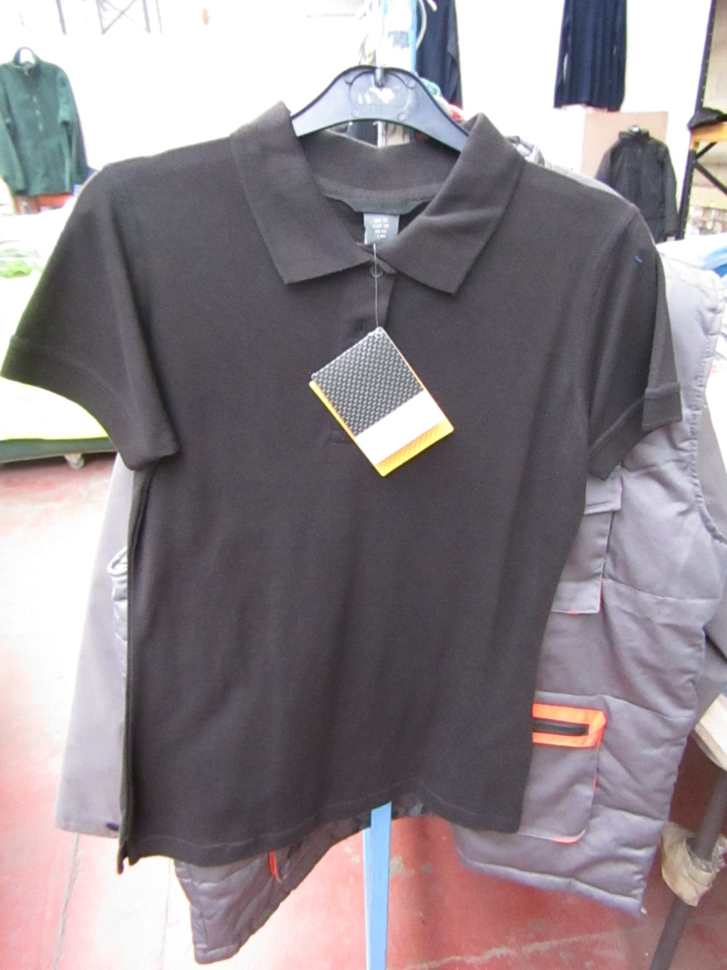 2x Ladies Regatta Black Polo Shirt, Size 14. New in Packaging