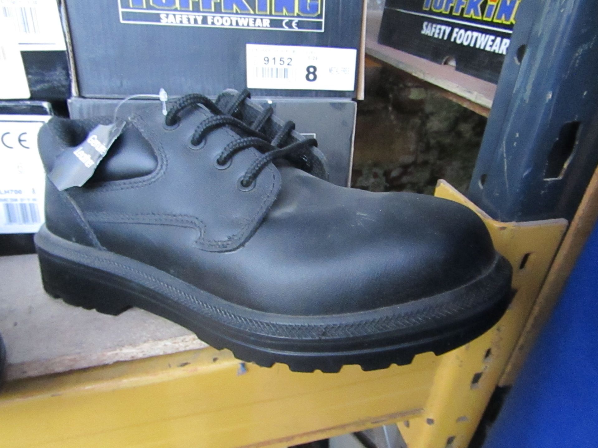 TuffKing water resistant Composite top cap safety shoes, new, size 8